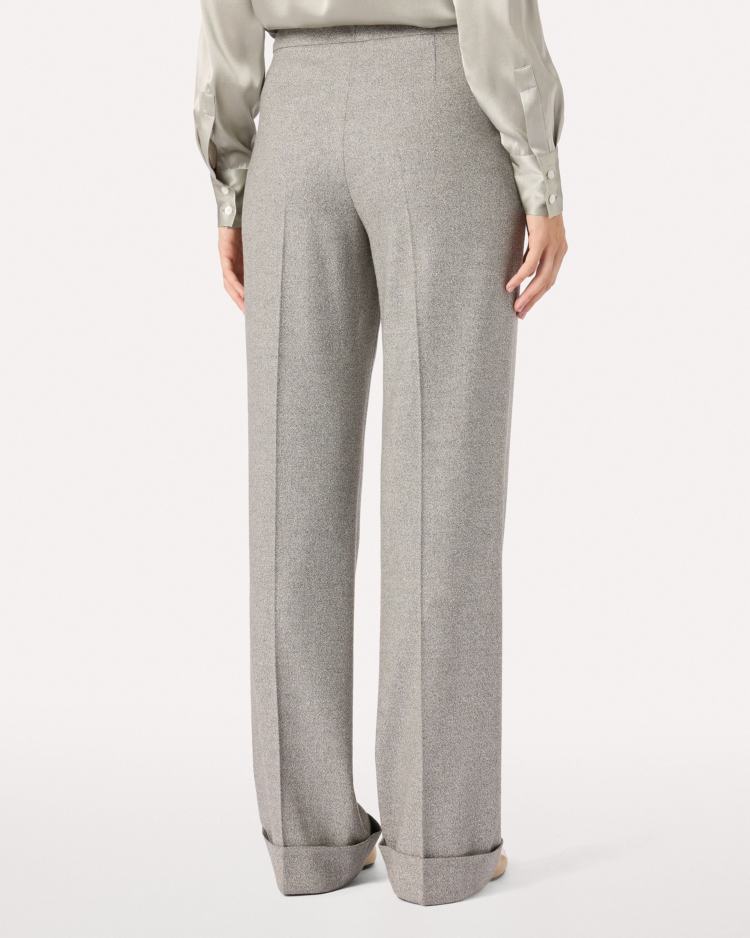 Pantalone grigio in lana viscosa stretch GREEN/BEIGE Lardini 5