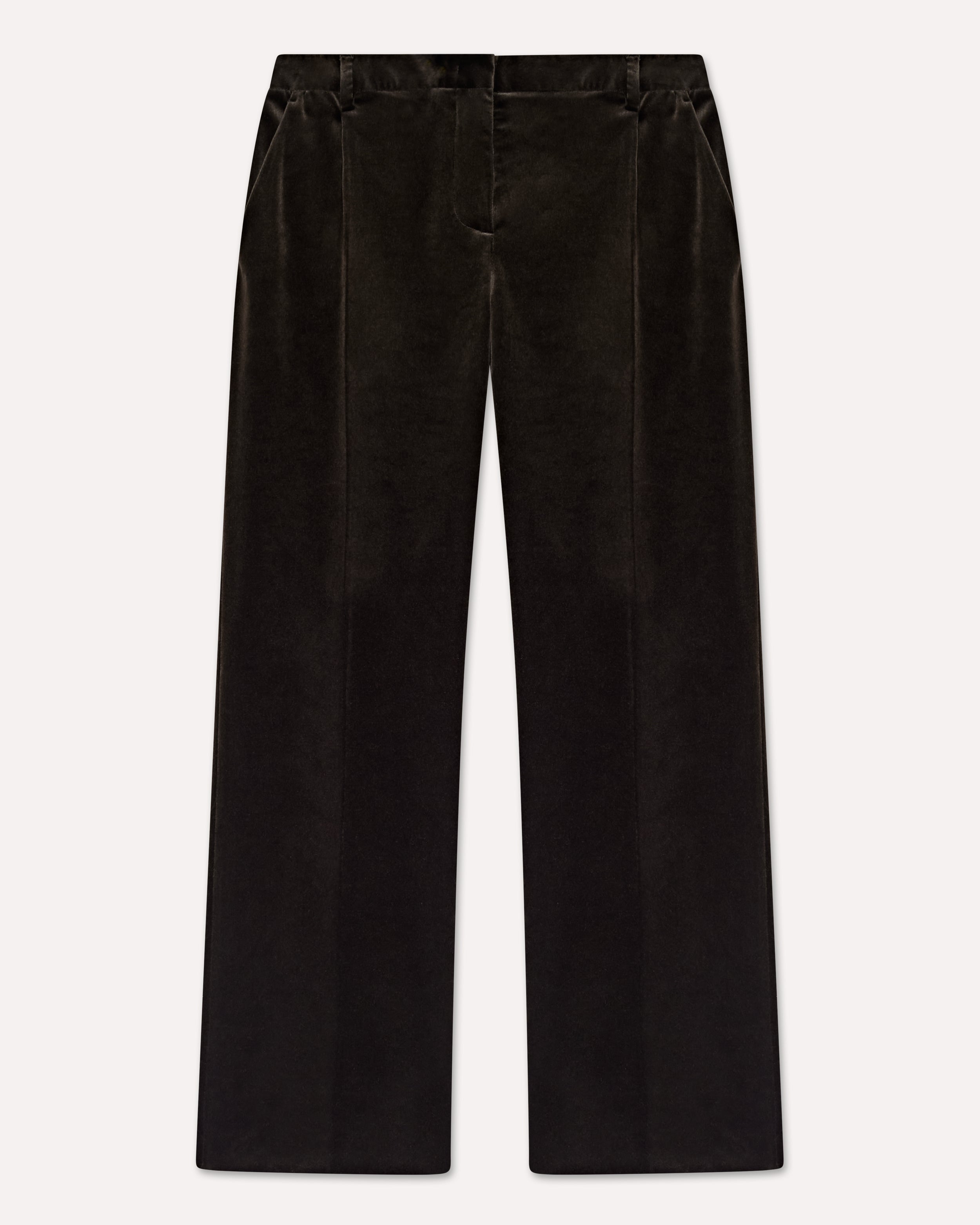 Brown velvet trousers BROWN Lardini 1