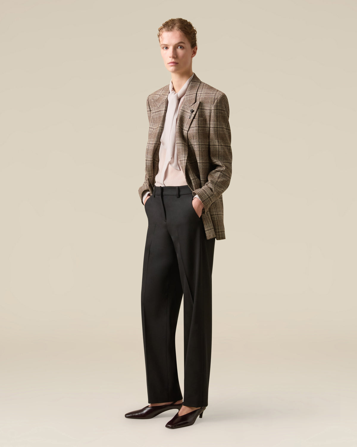 Grey silk crepon shirt GREY Lardini 2