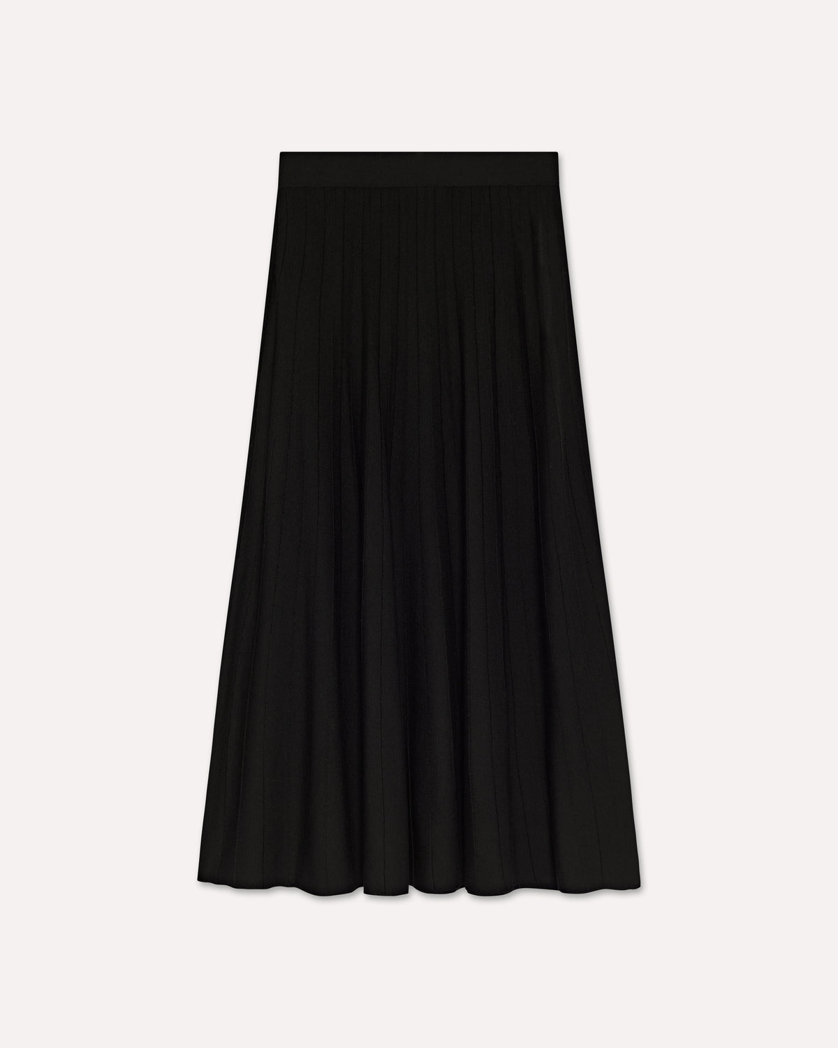 Schwarzer Midi-Rock BLACK Lardini 1