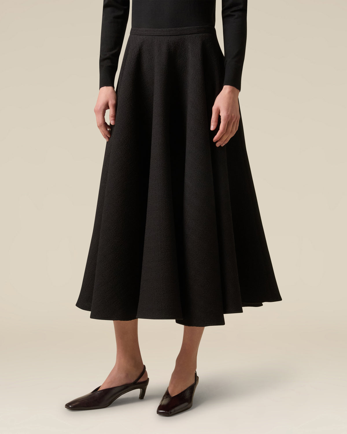 Jupe patineuse noire BLACK Lardini 4