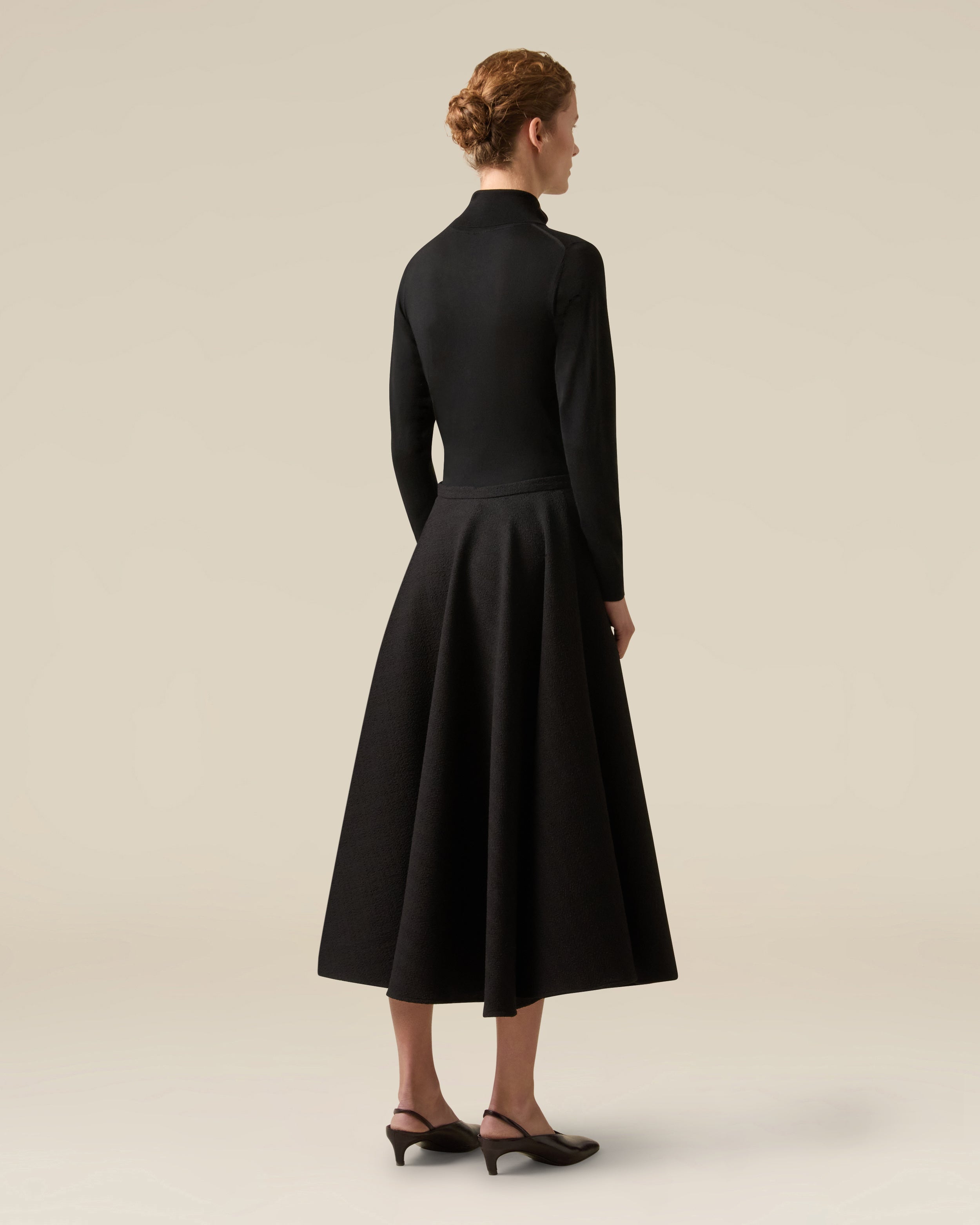 Jupe patineuse noire BLACK Lardini 5