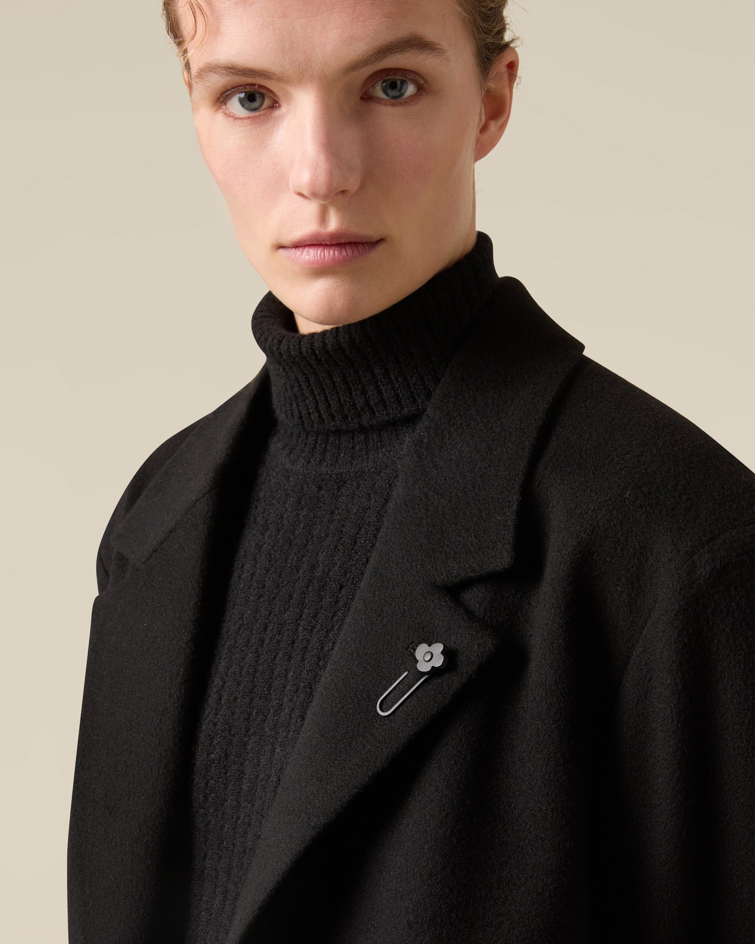 Black single-breasted blazer BLACK Lardini 3