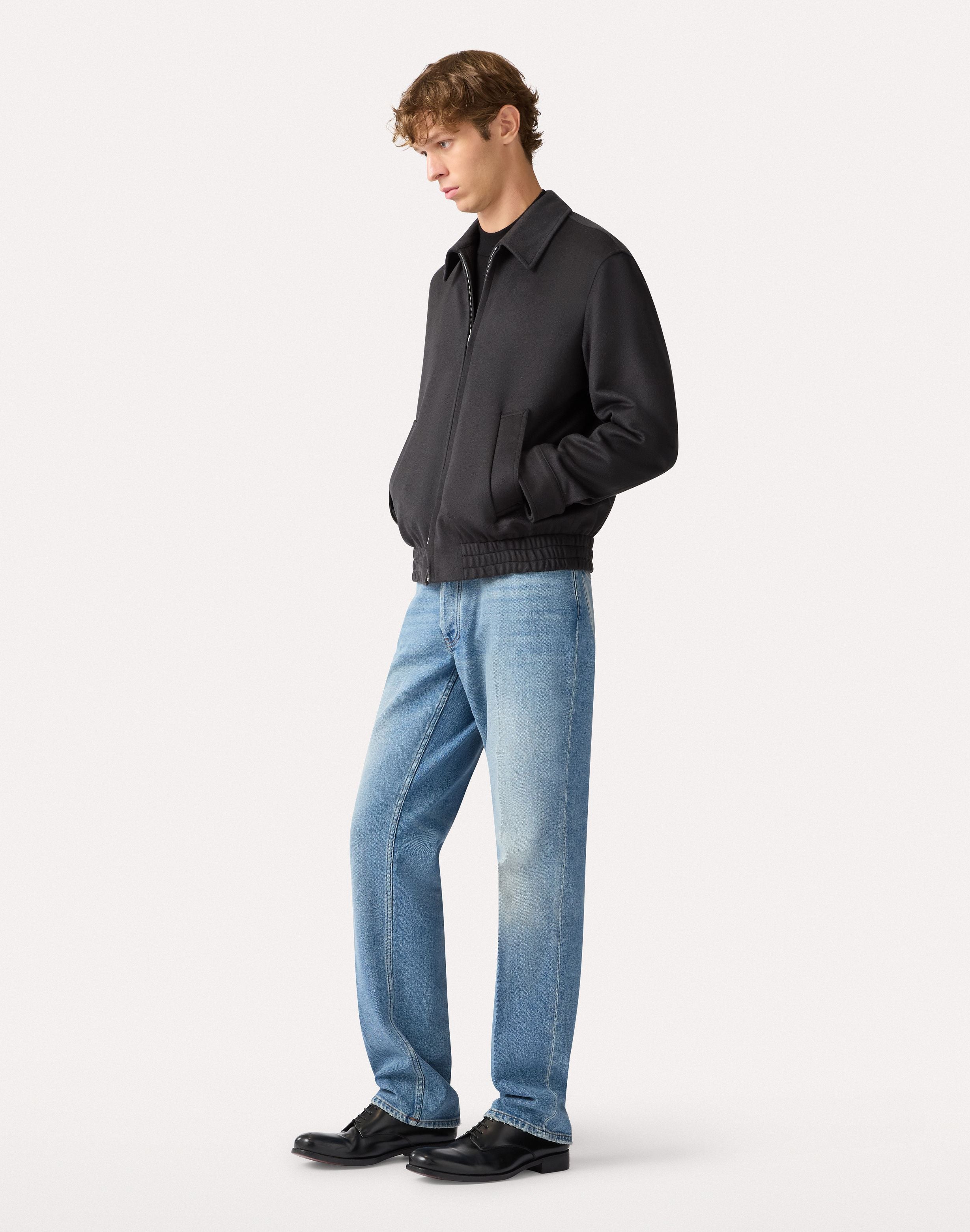 Giacca camicia in cashmere BLUE Lardini 2