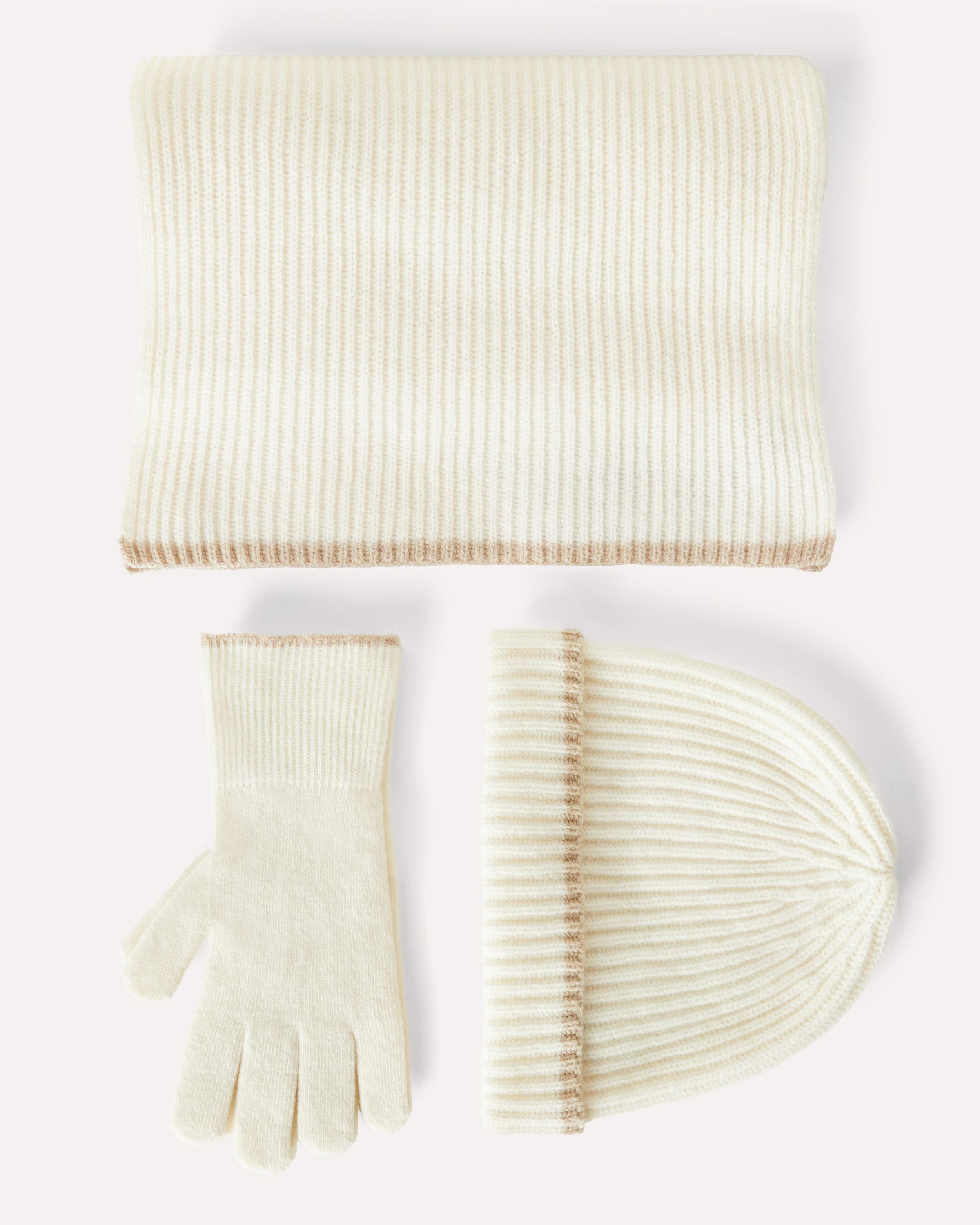 Écharpe crème CREAM Lardini 3