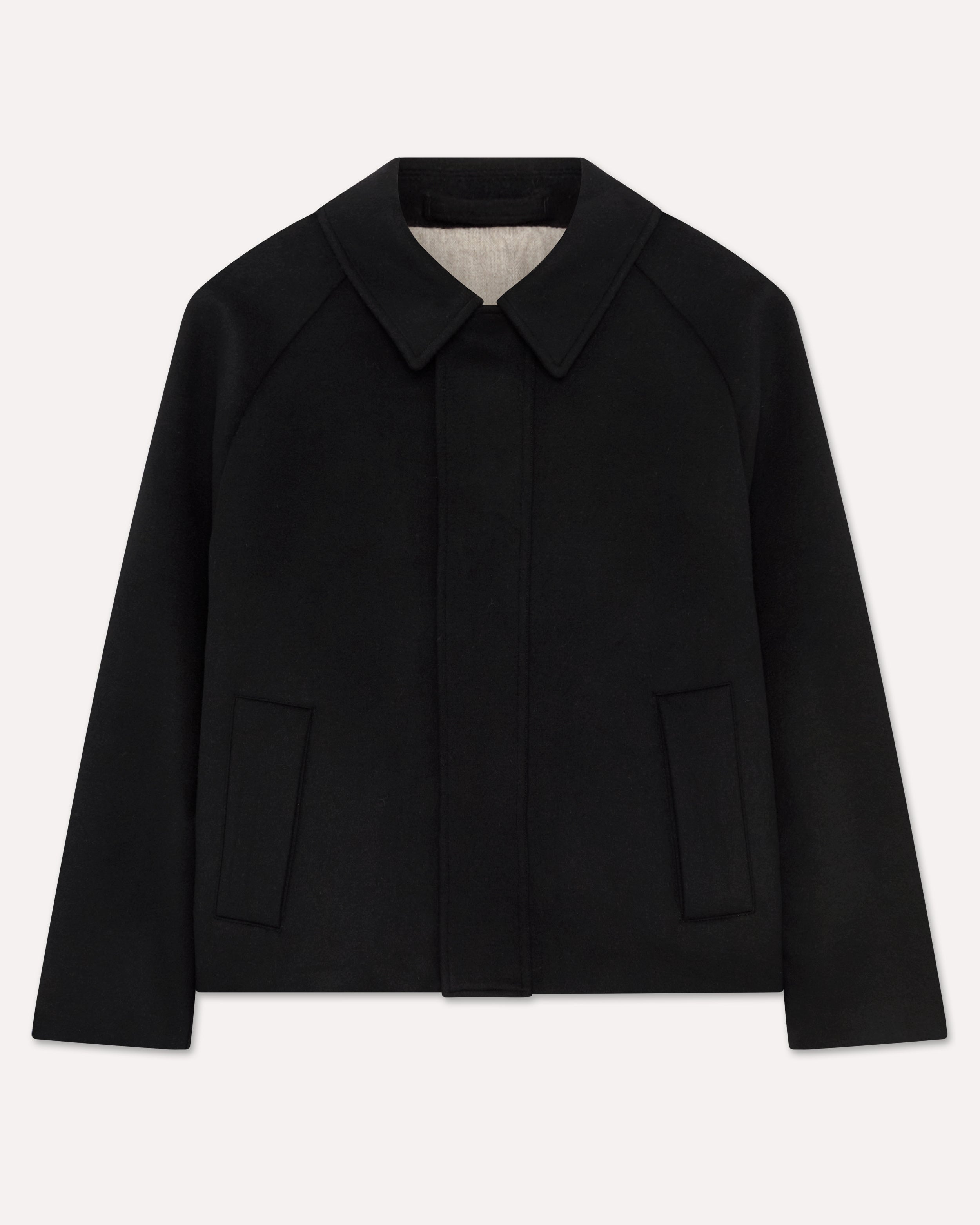 Black wool jacket BLACK Lardini 1