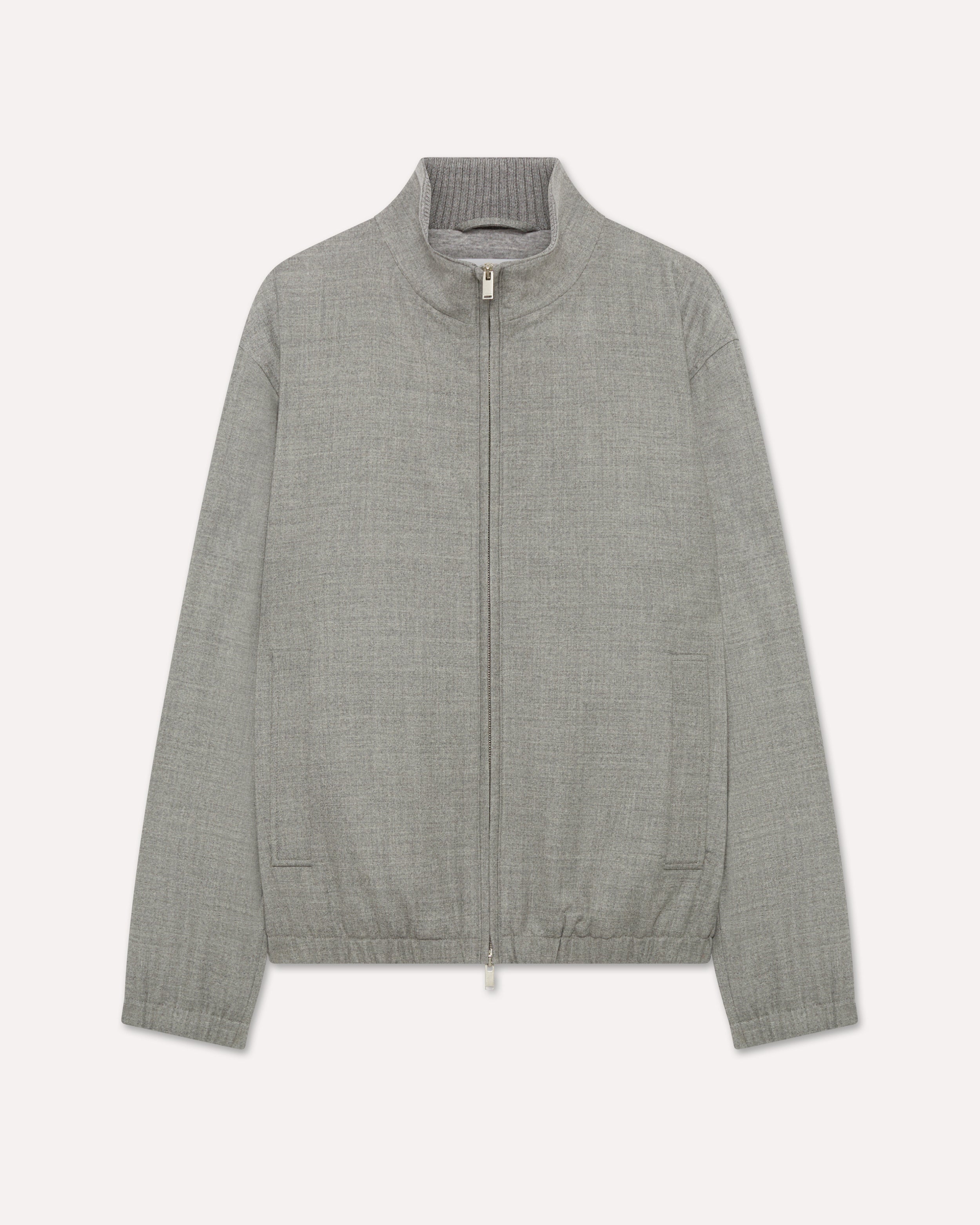 Grey padded jacket in stretch wool GREY Lardini 1