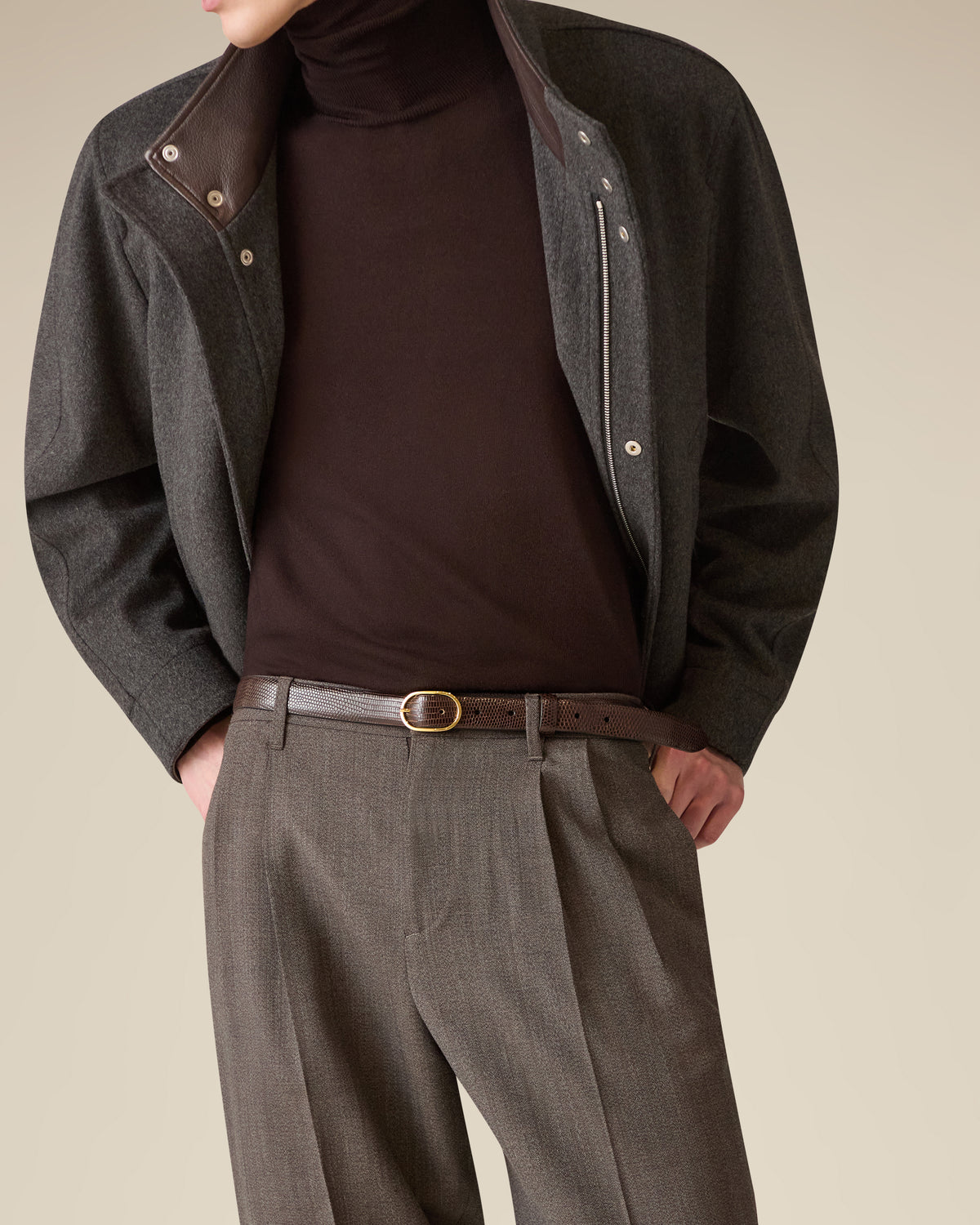 Grey wool jacket GREY Lardini 3