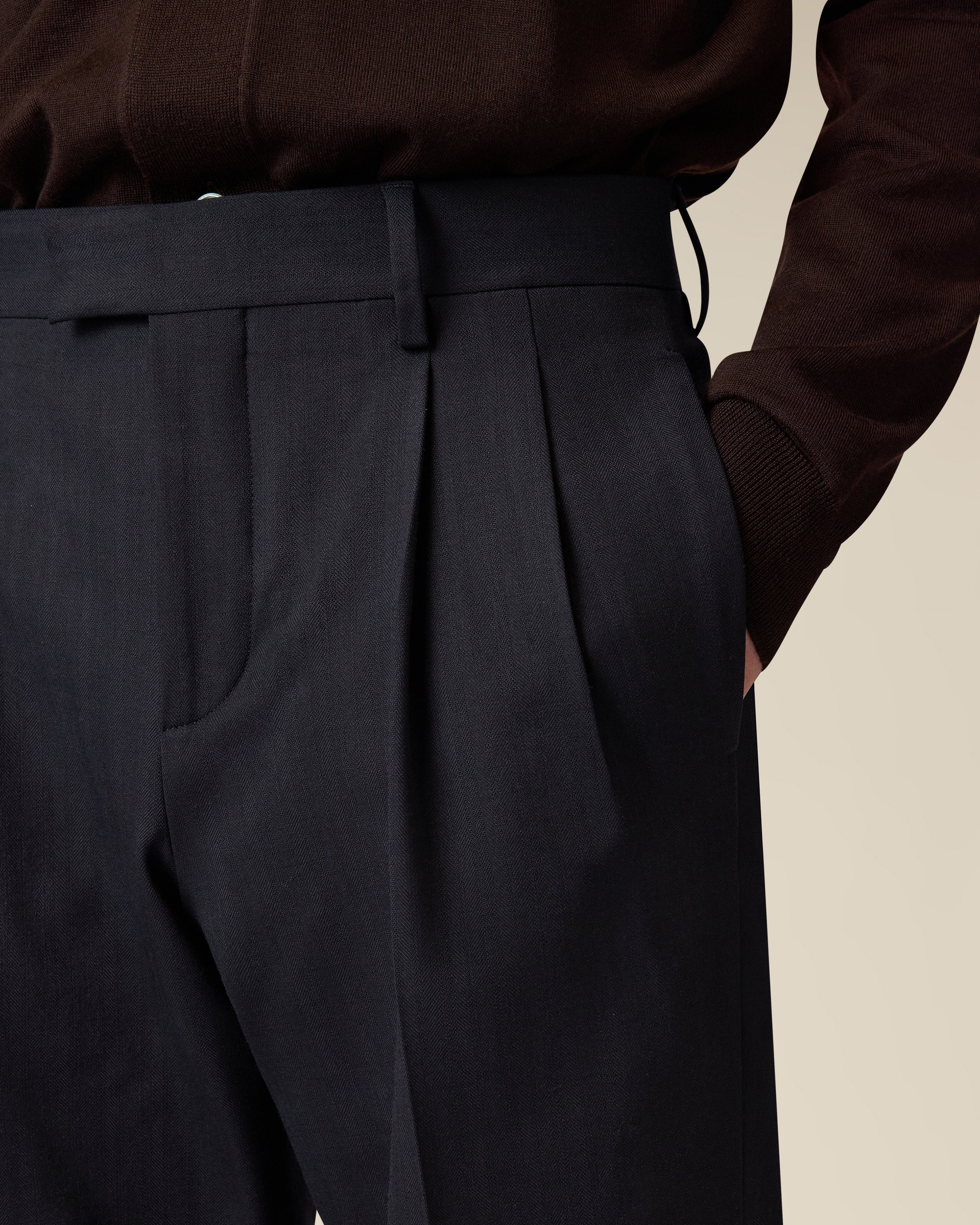 Blaue Hose mit Falte BLUE Lardini 3