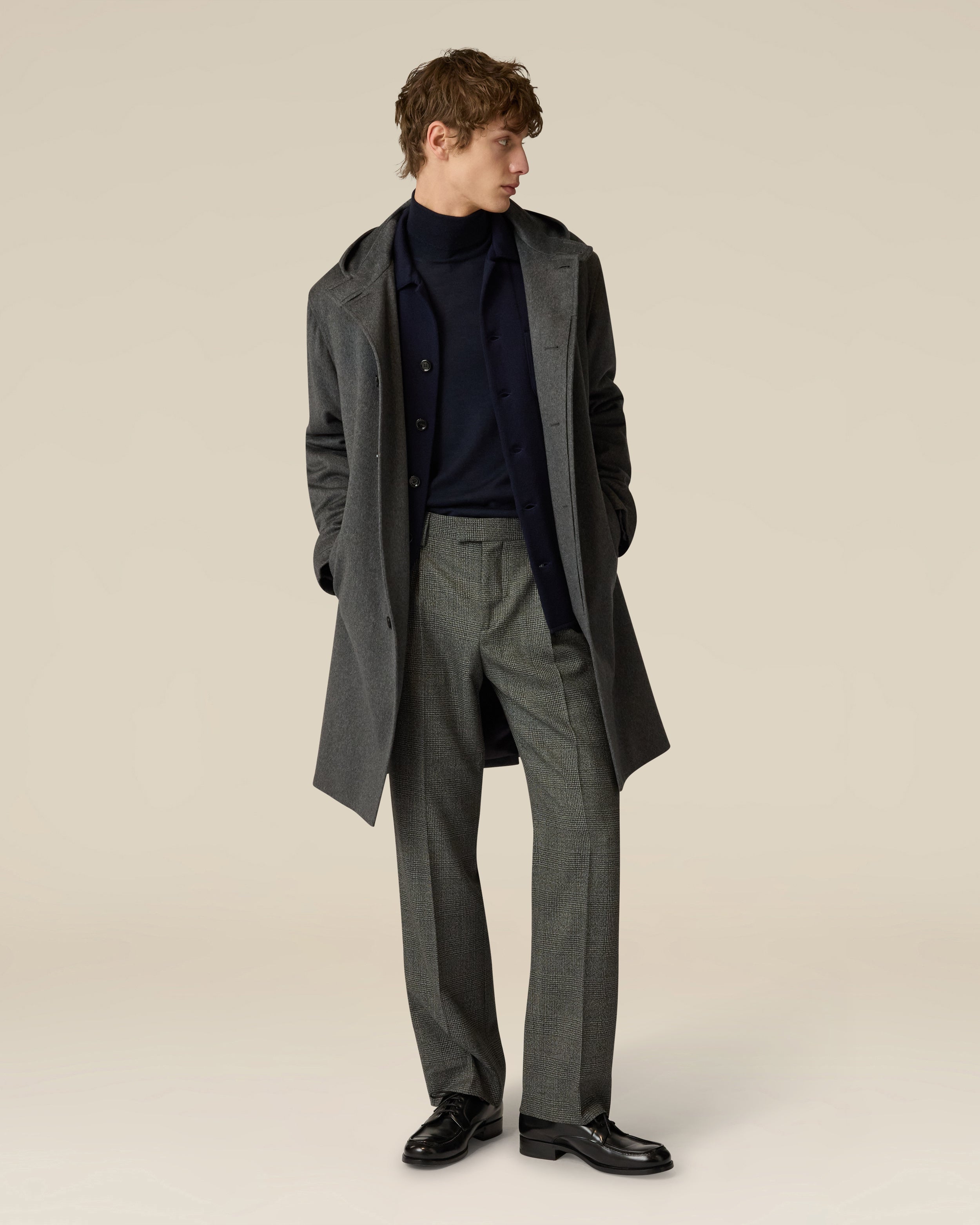 Graue Stretch-Wollhose BLACK Lardini 2