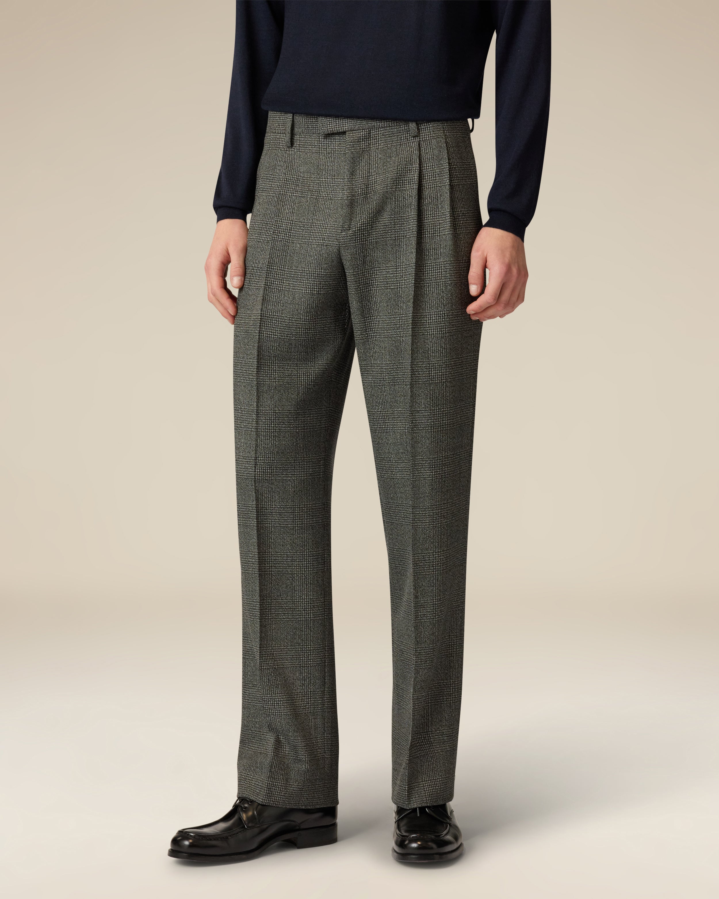Graue Stretch-Wollhose BLACK Lardini 4