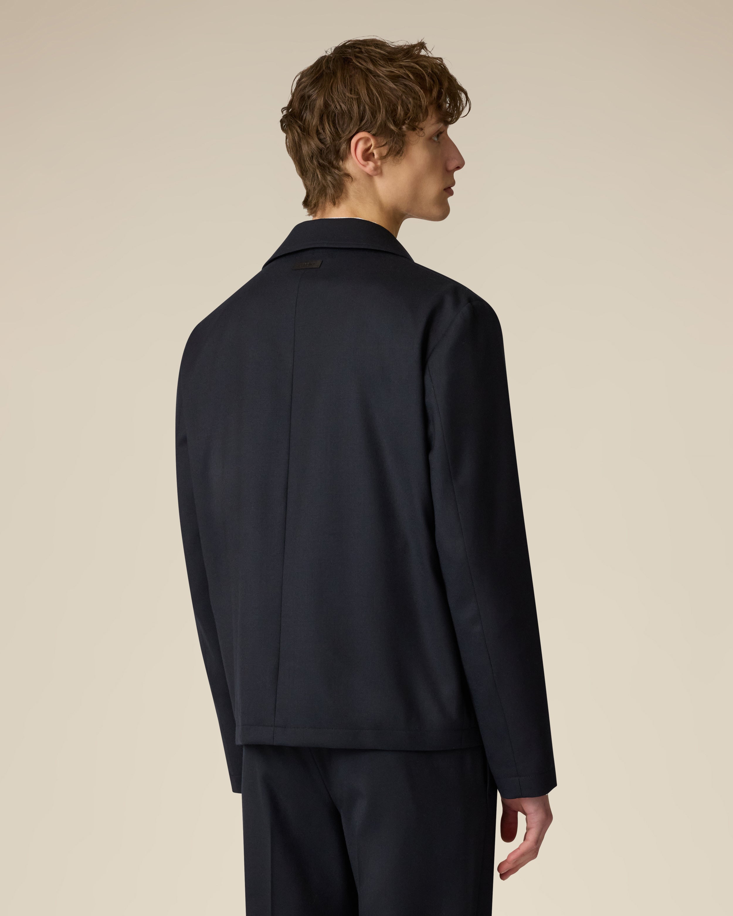 Blue flannel shirt-jacket BLUE Lardini 5
