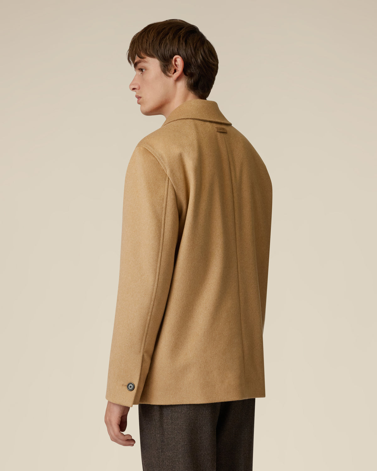 Jacke aus Wolle in Kamelton CAMEL Lardini 5