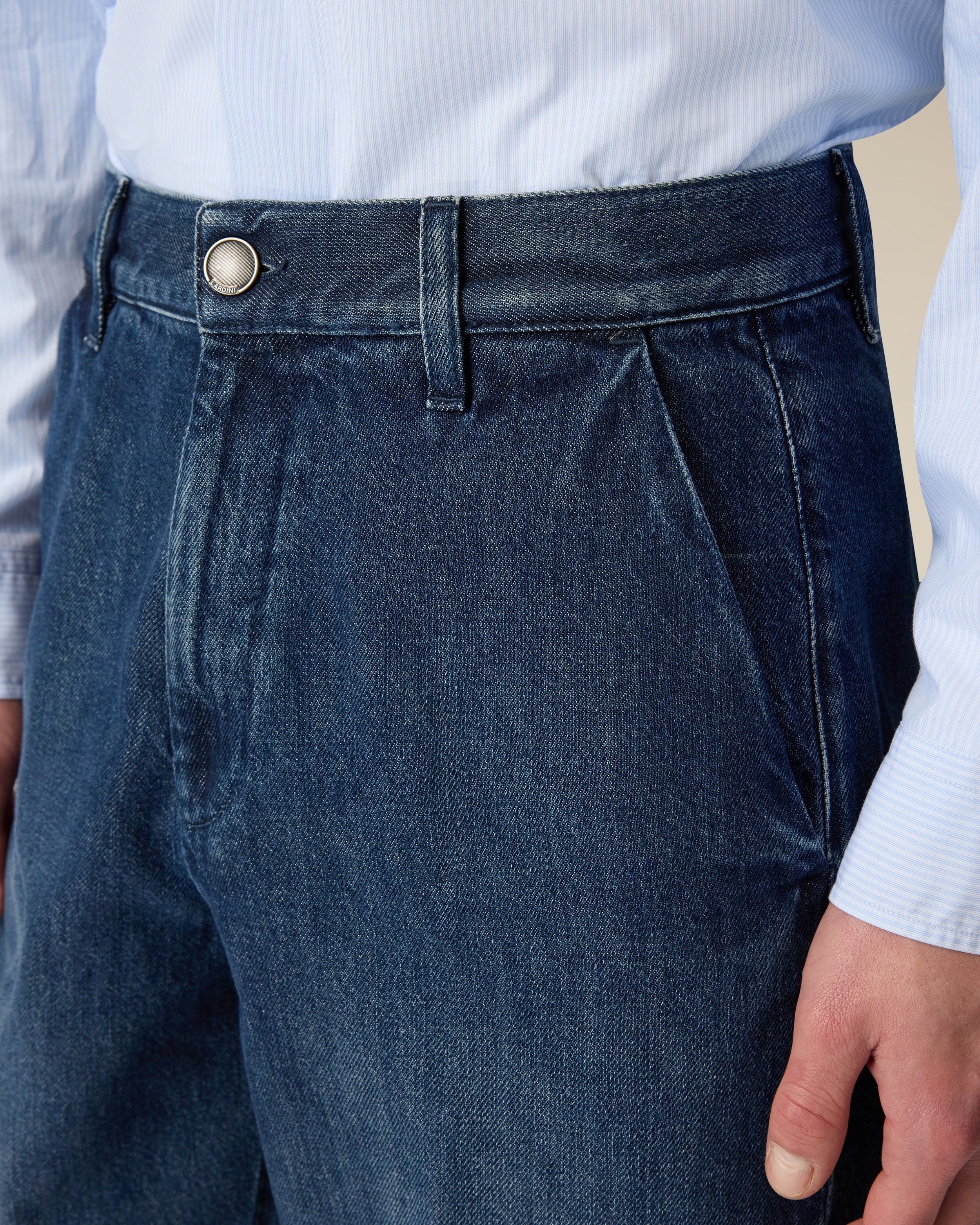 Jeans comfort in denim blu BLUE Lardini 3