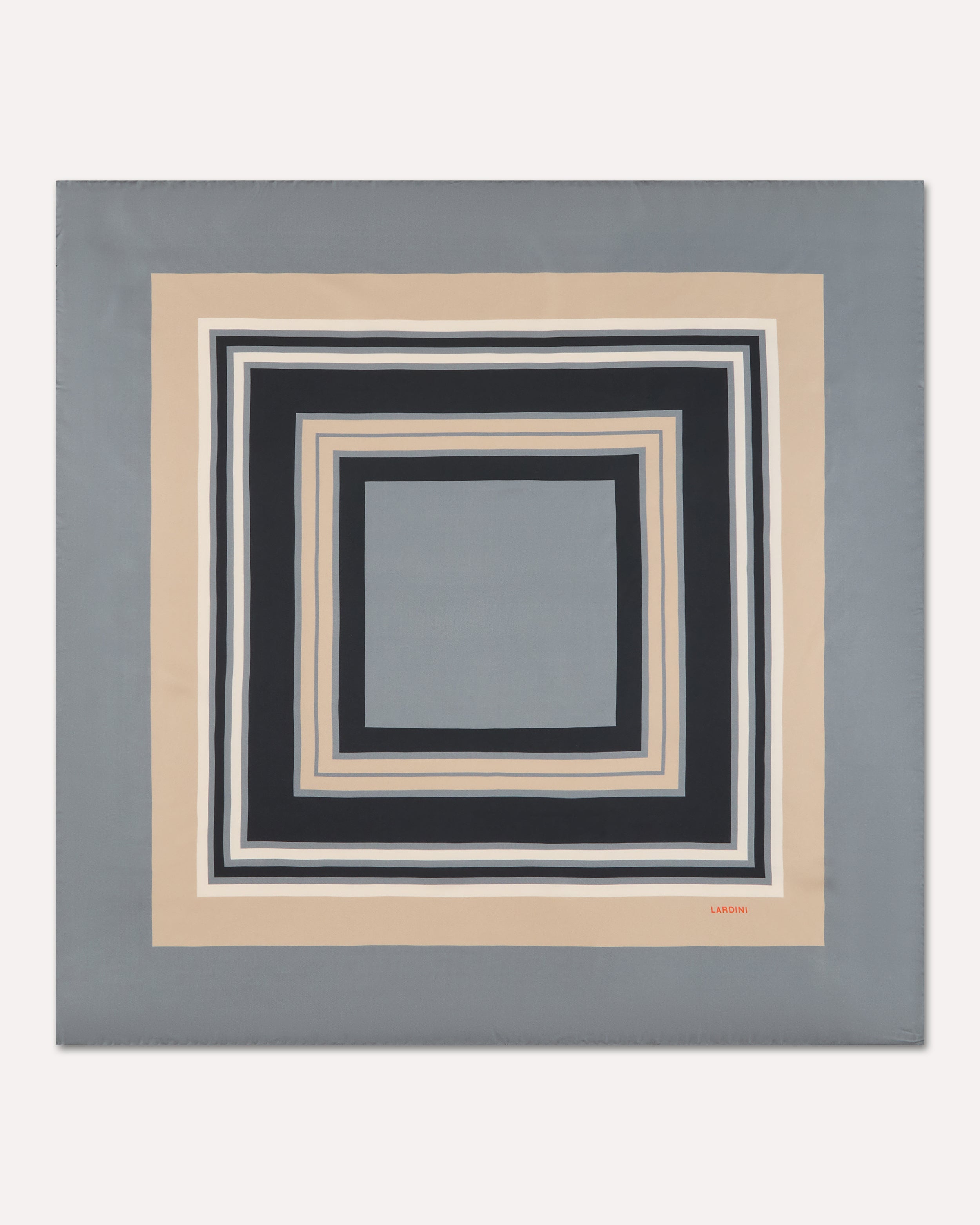 Grey and beige silk scarf GREY/BEIGE Lardini 1
