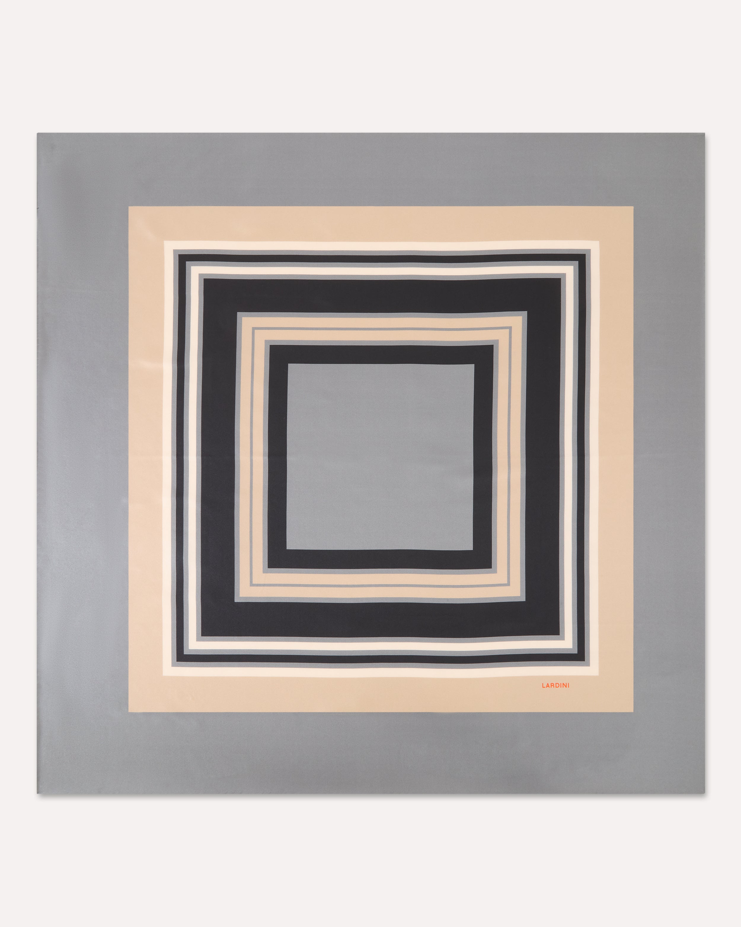 Beige; grey and camel silk scarf BEIGE/GREY/CAMEL Lardini 1
