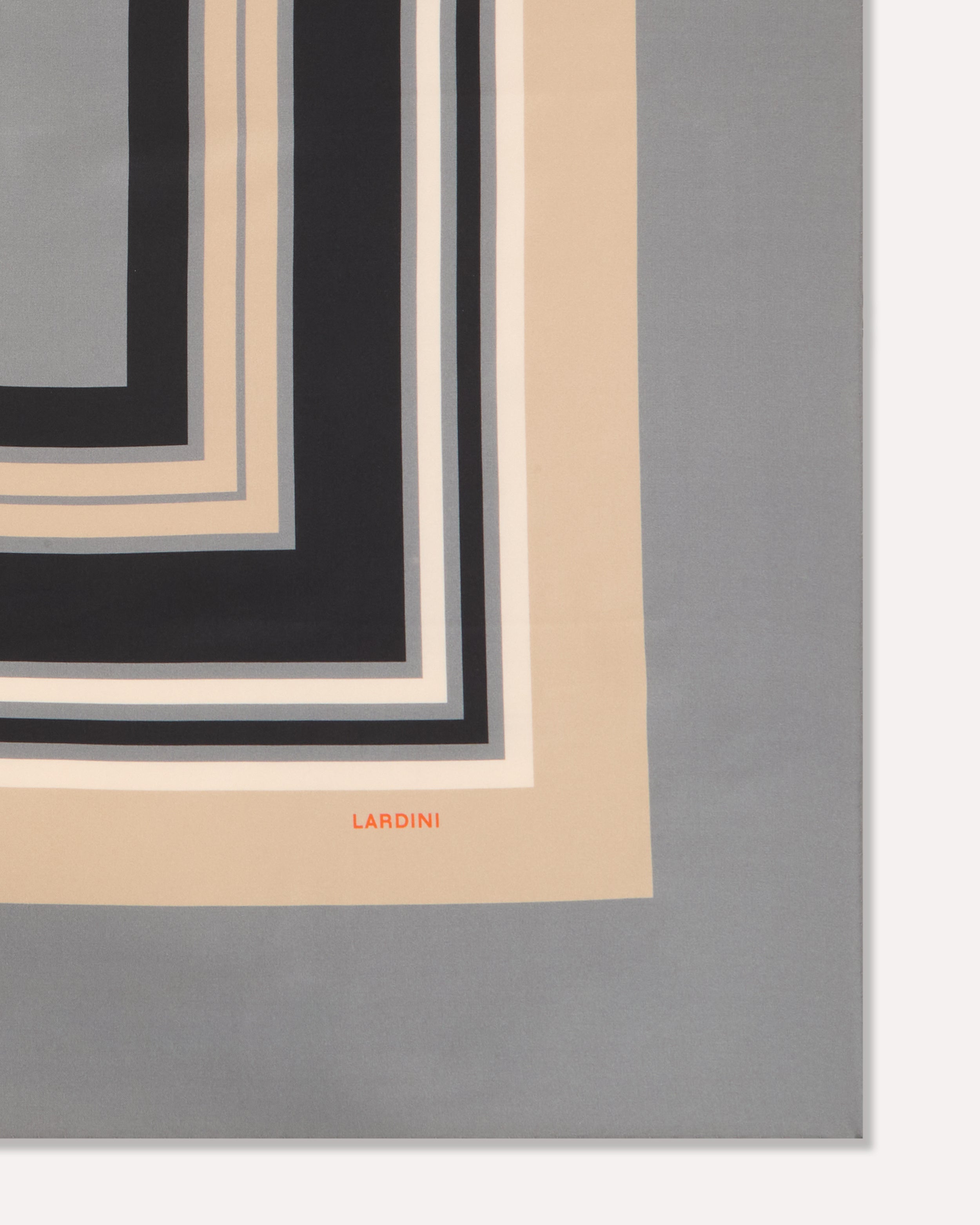 Beige; grey and camel silk scarf BEIGE/GREY/CAMEL Lardini 2