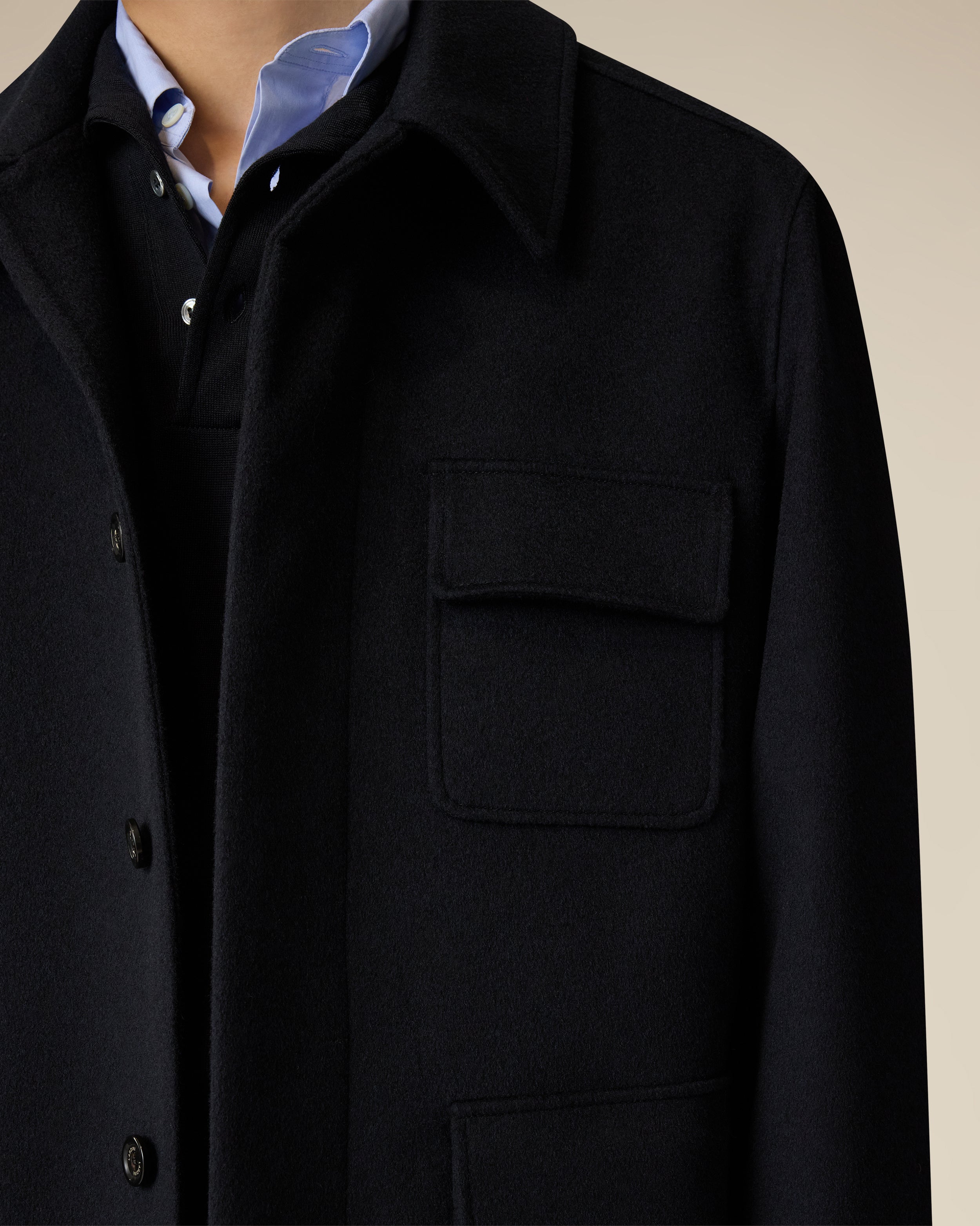 Blue wool jacket BLUE Lardini 3