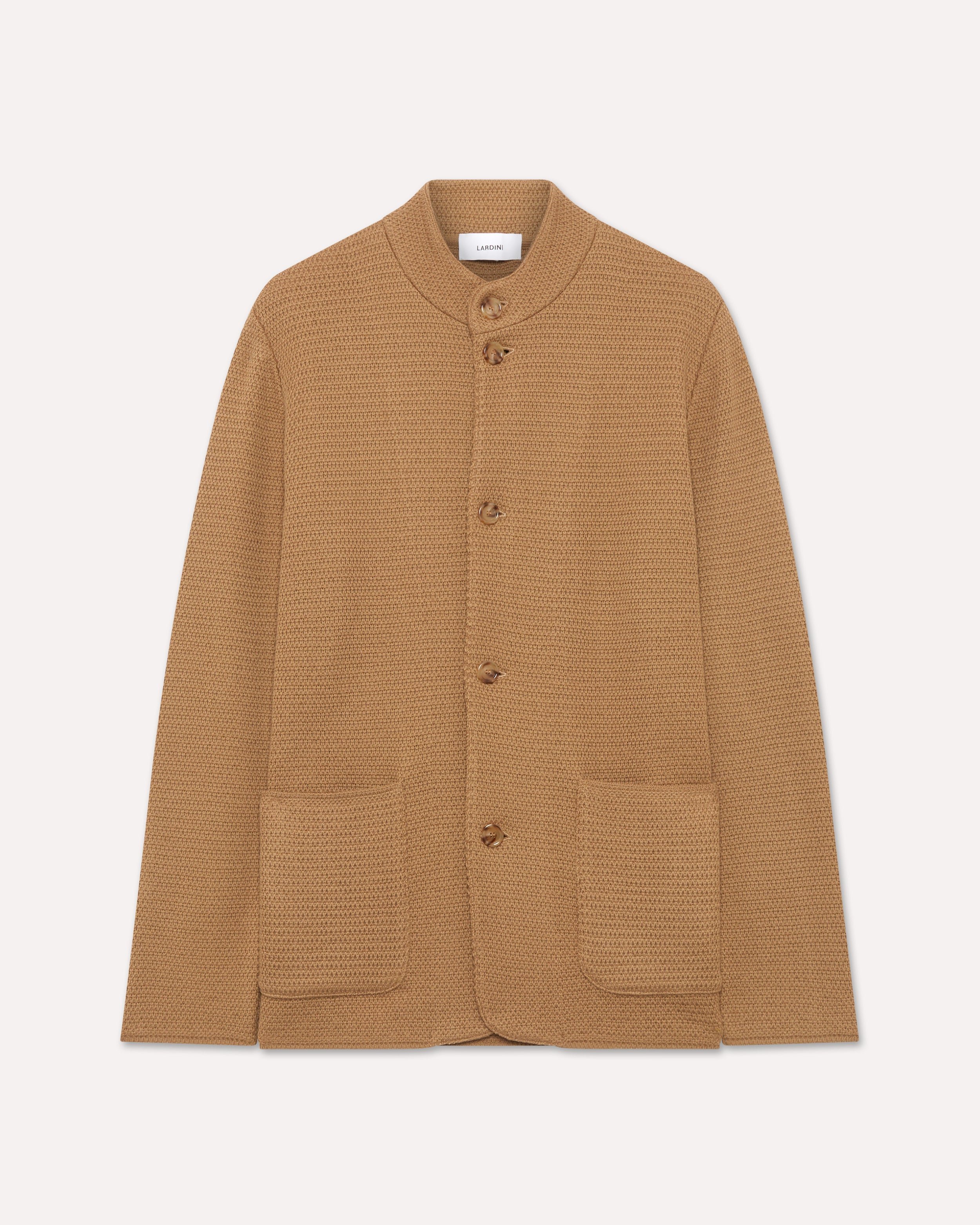 Beige merino wool jacket BEIGE Lardini 1