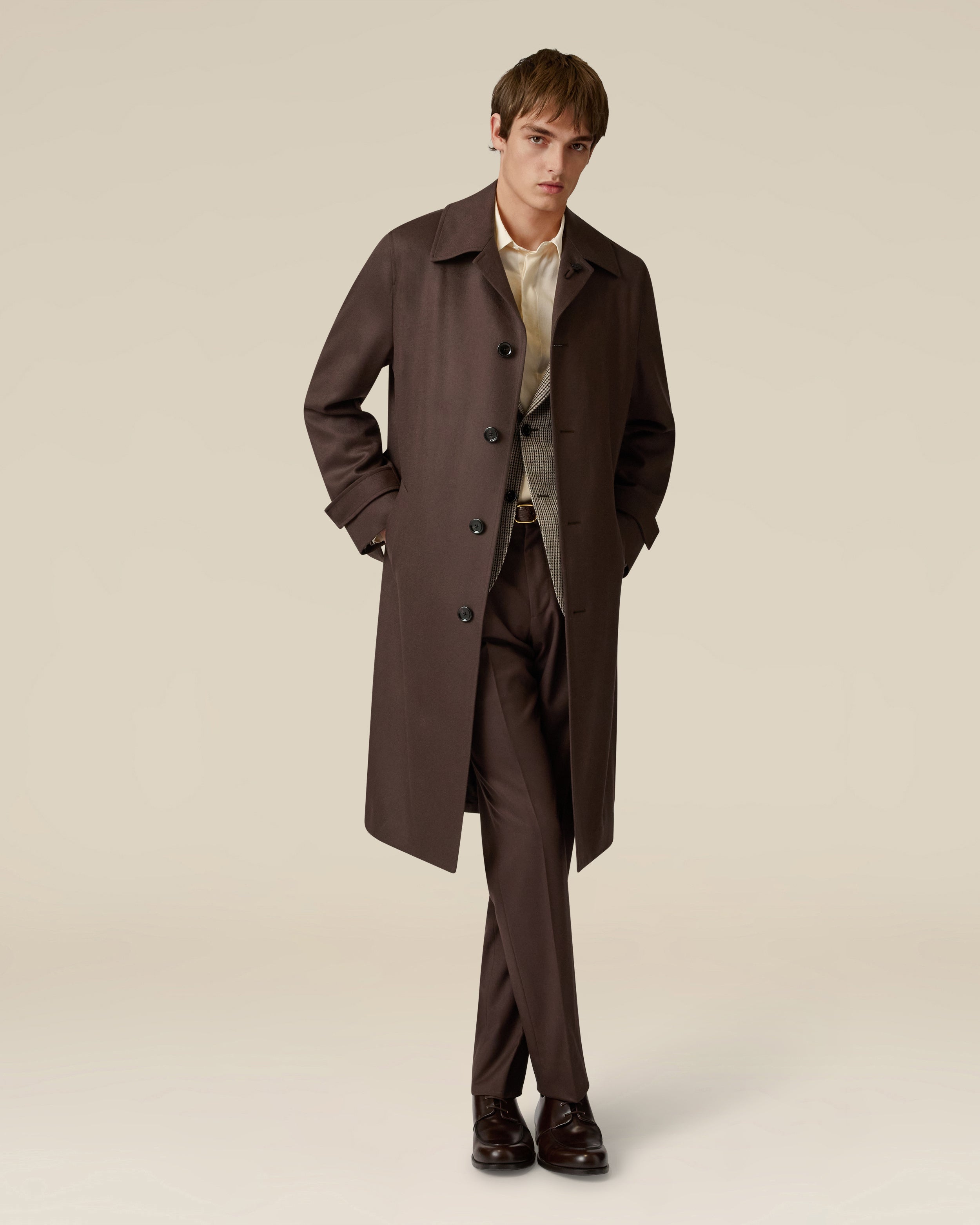 Chemise crème en lyocell et lin CREAM Lardini 2