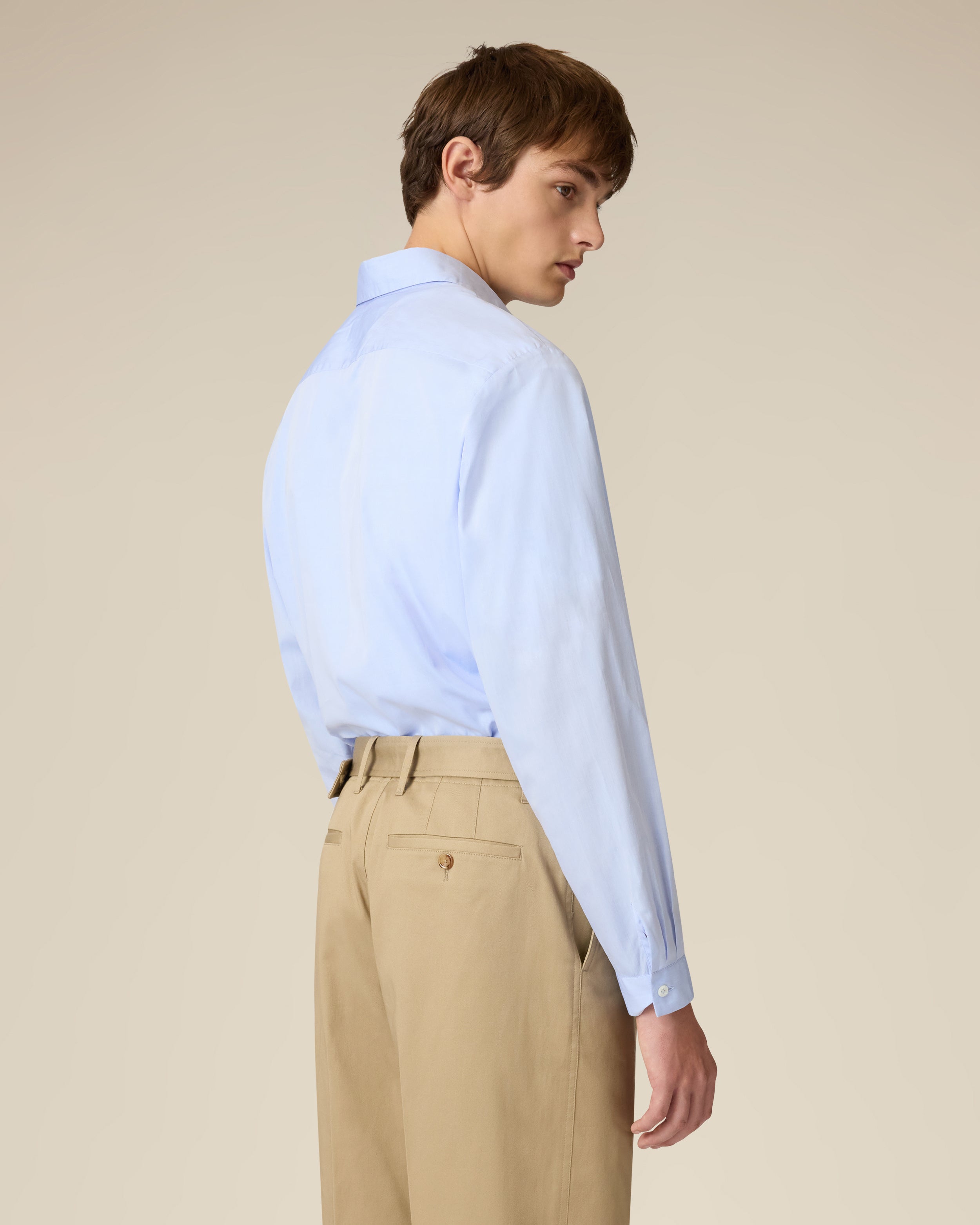 Hemd aus Baumwollpopeline in Hellblau LIGHT BLUE Lardini 5