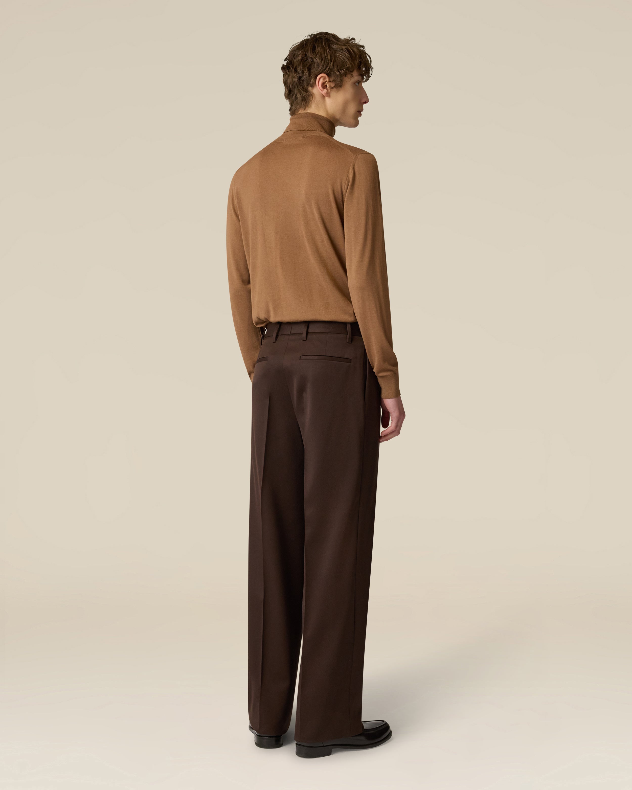 Braune Hose mit Falte GREY Lardini 5