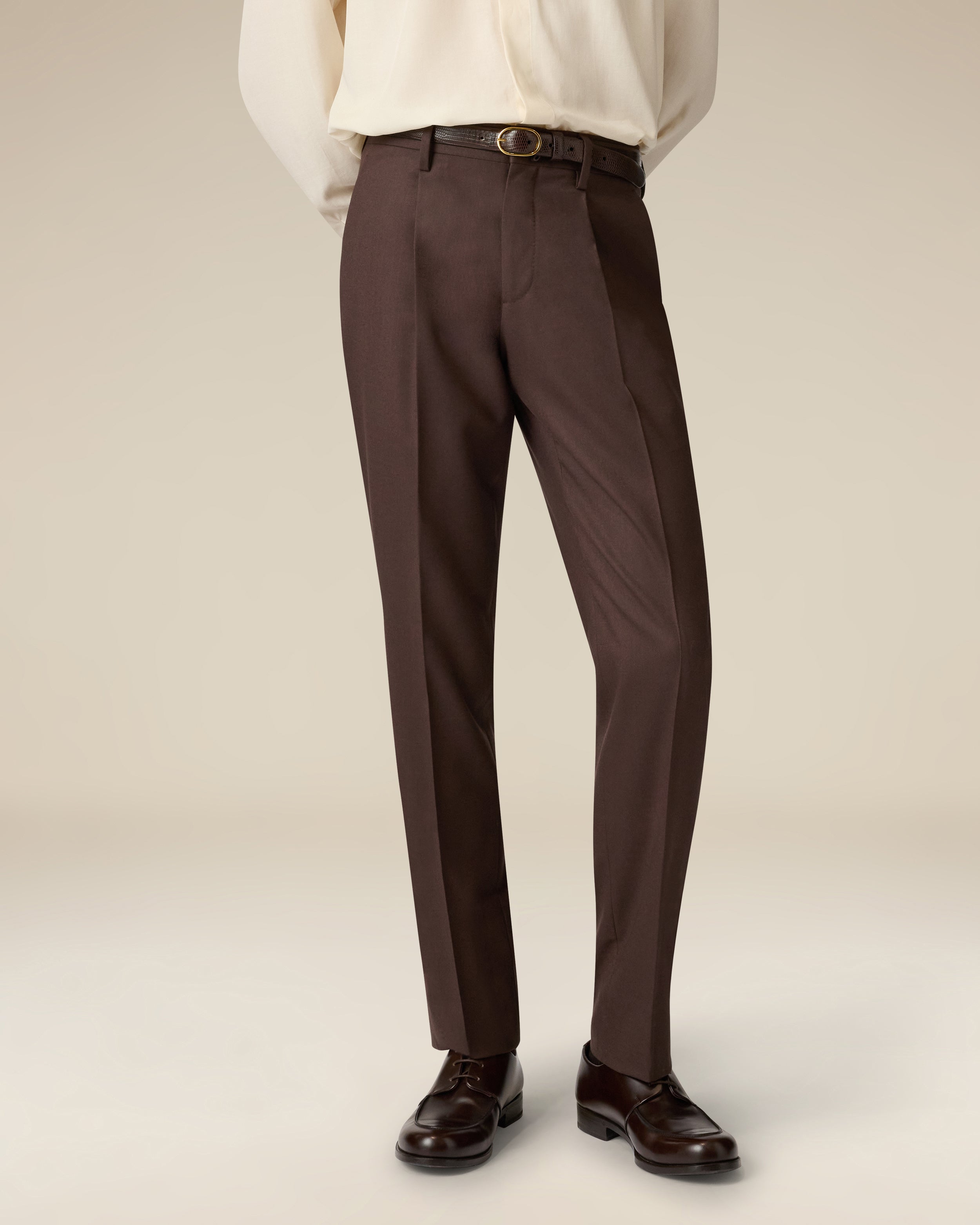 Braune Flanellhose BROWN Lardini 4