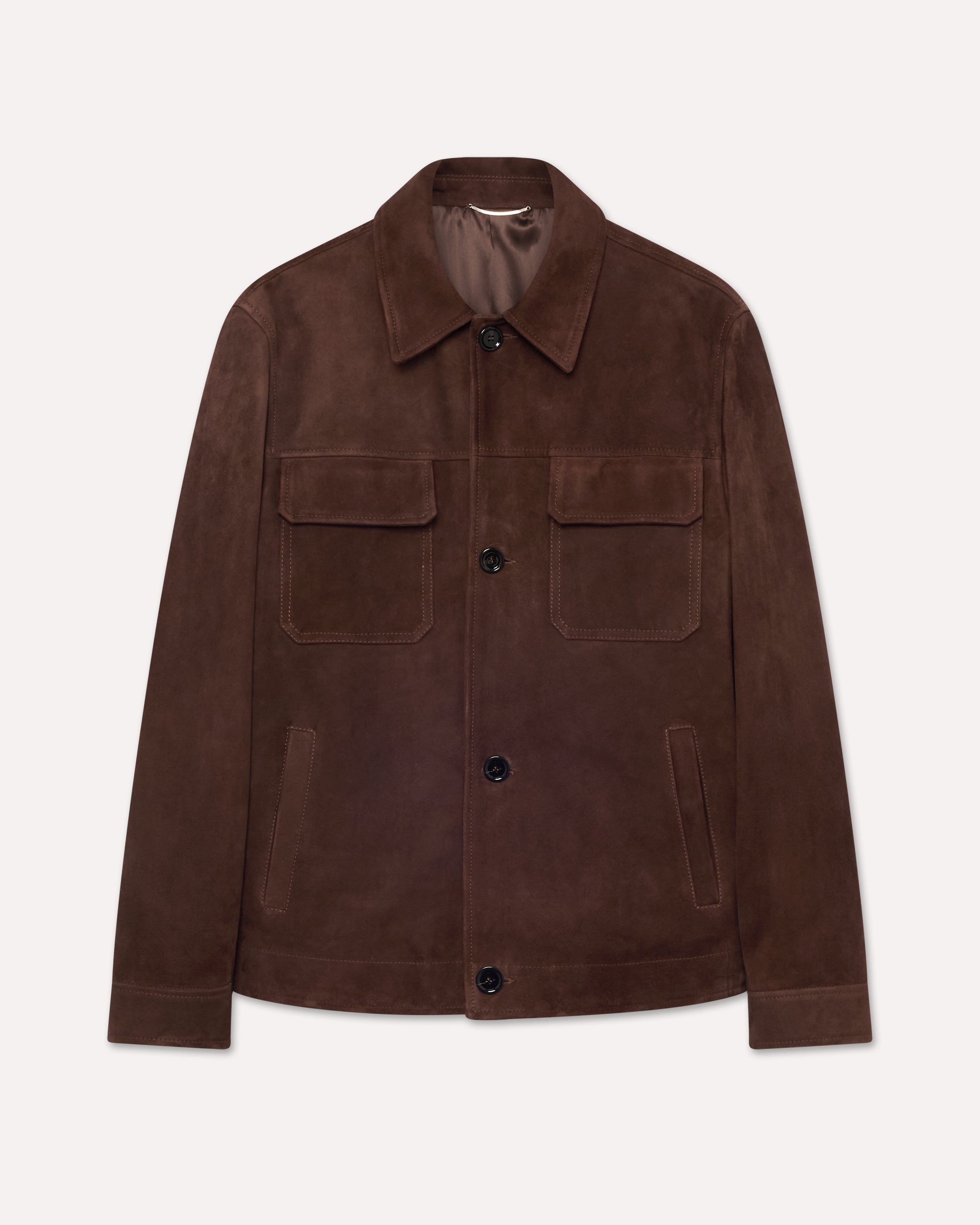 Blouson en daim marron BROWN Lardini 1