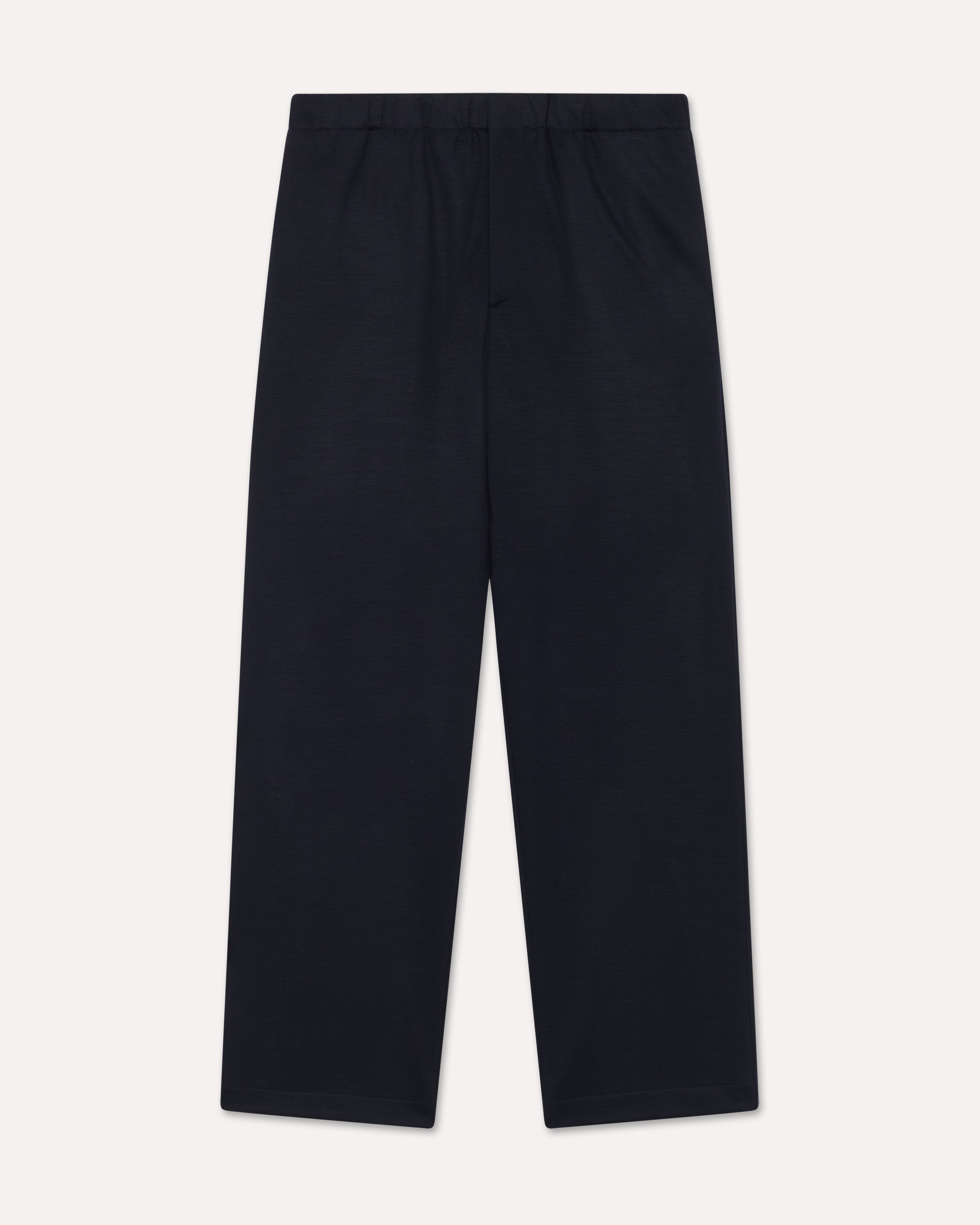 Blue wool and Tencel jersey trousers BLUE Lardini 1