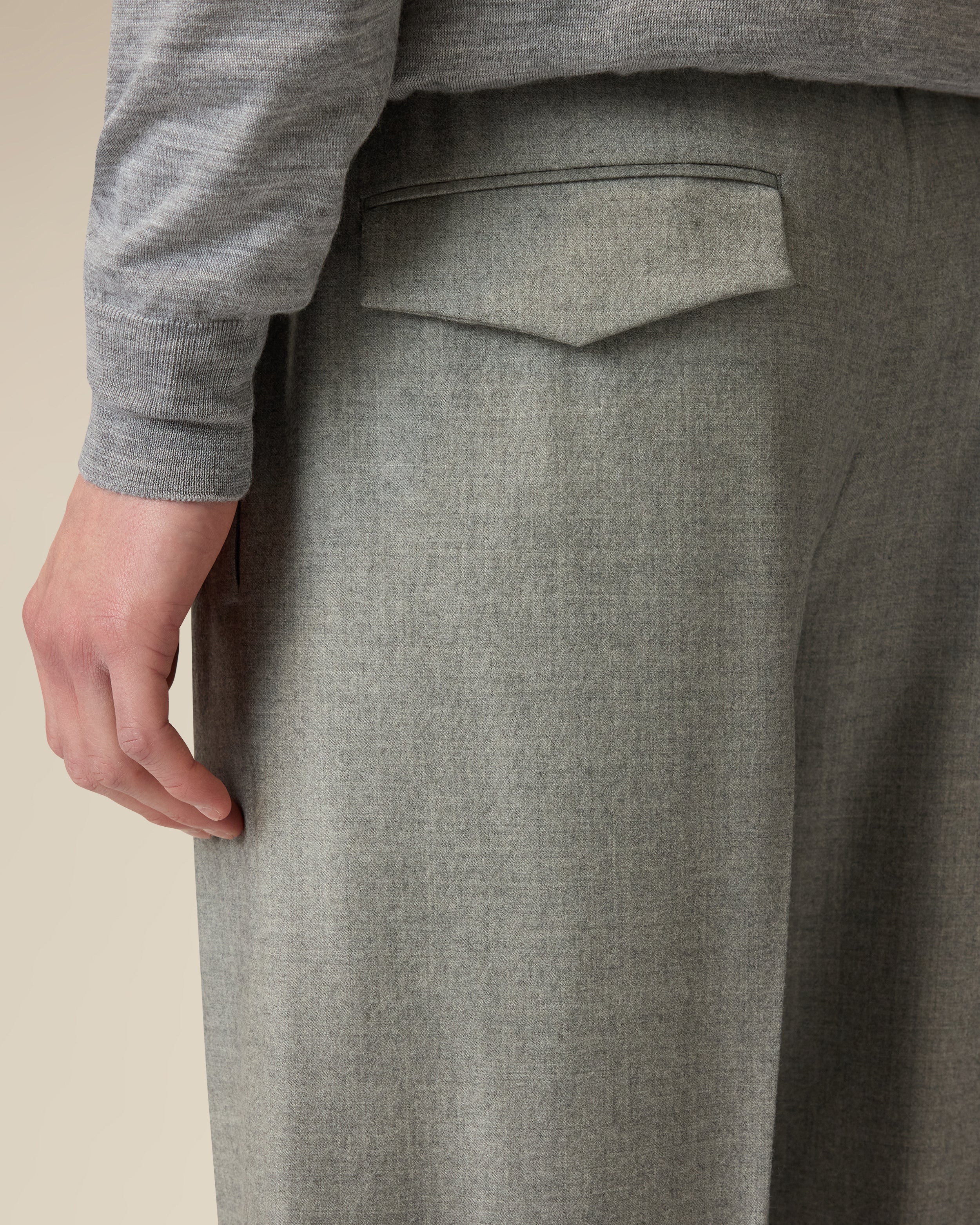 Graue Flanellhose mit Kaschmir GREY Lardini 3