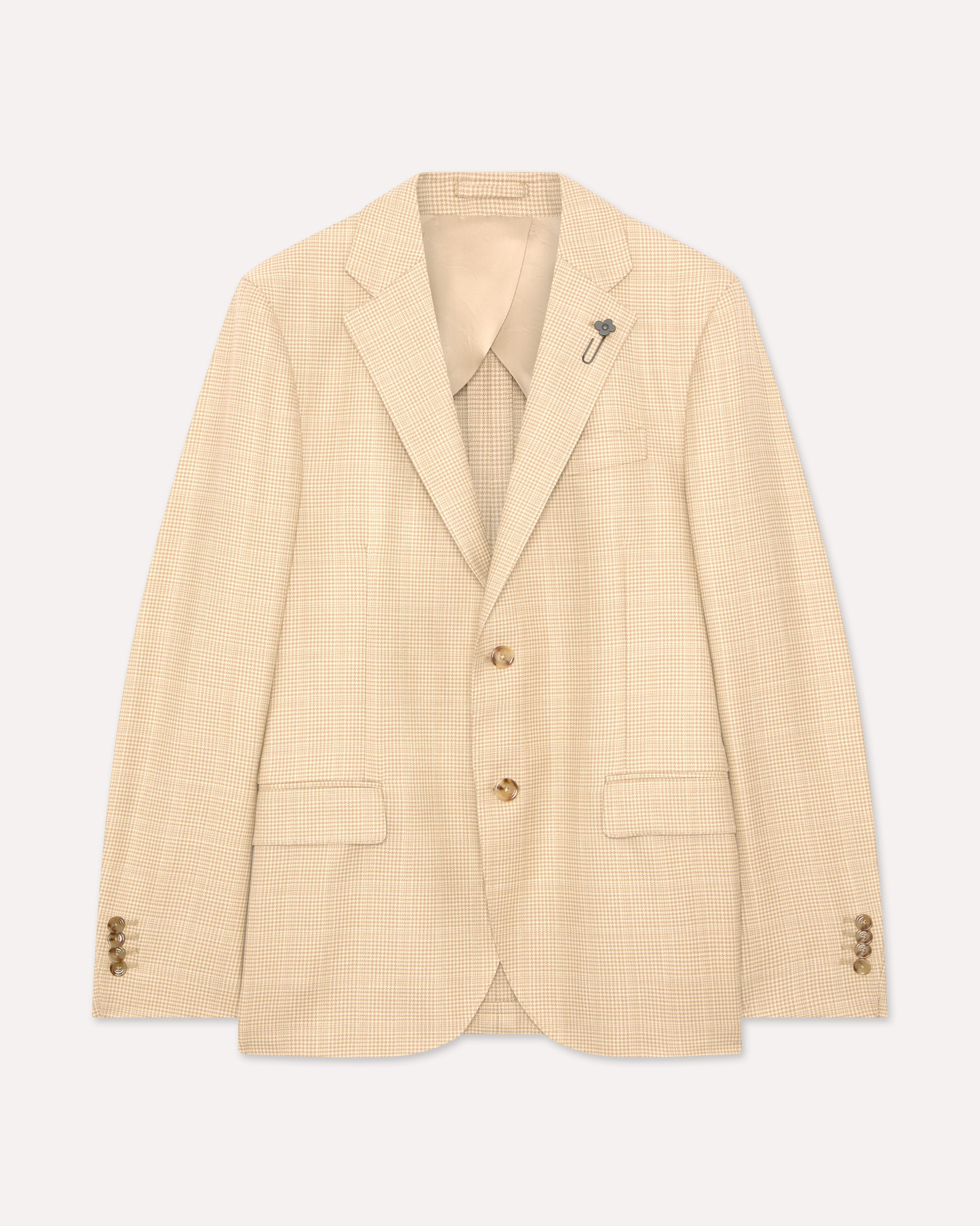 Beige single-breasted jacket BEIGE/CAMEL Lardini 1