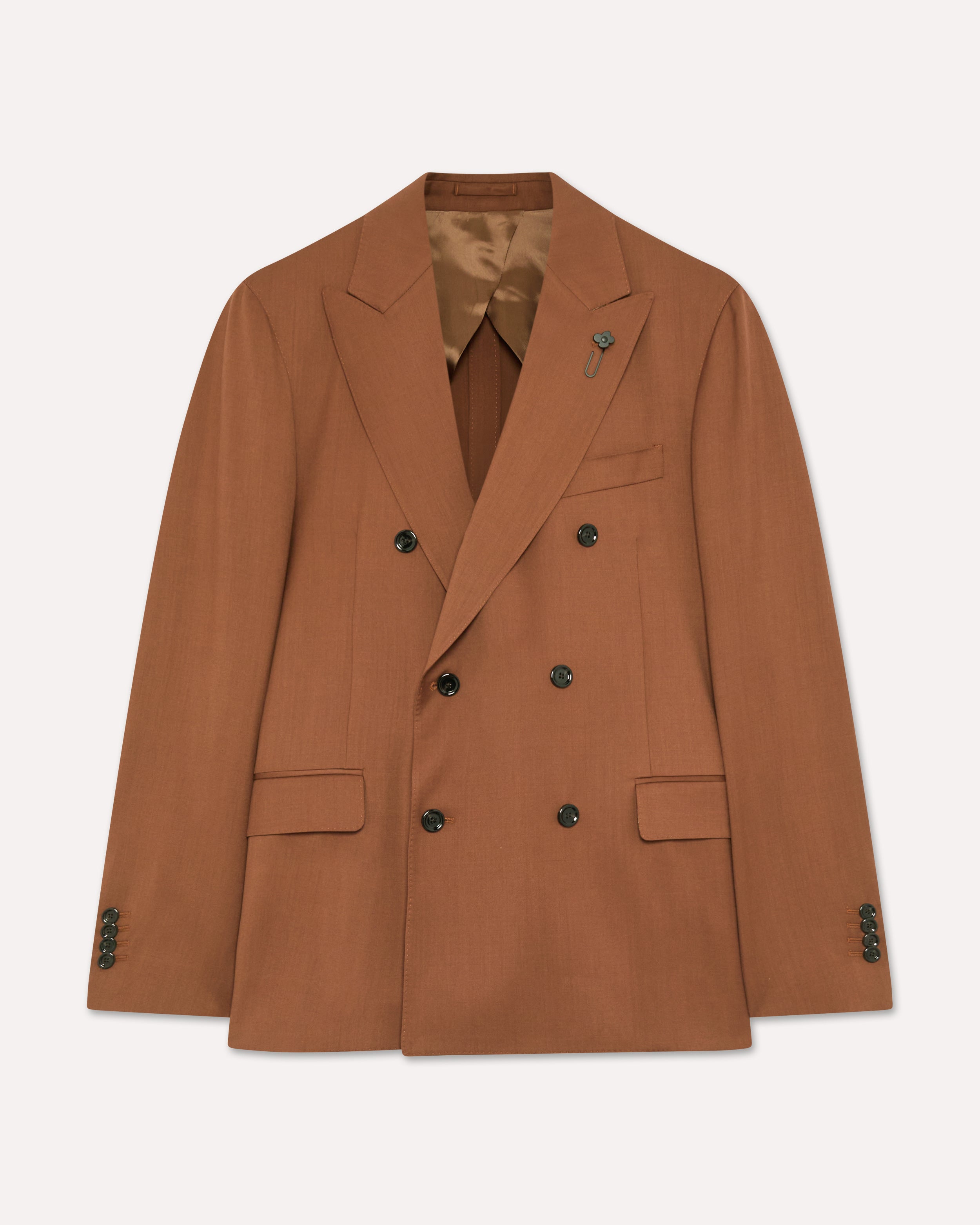 Veste croisée marron BROWN/RUST Lardini 1