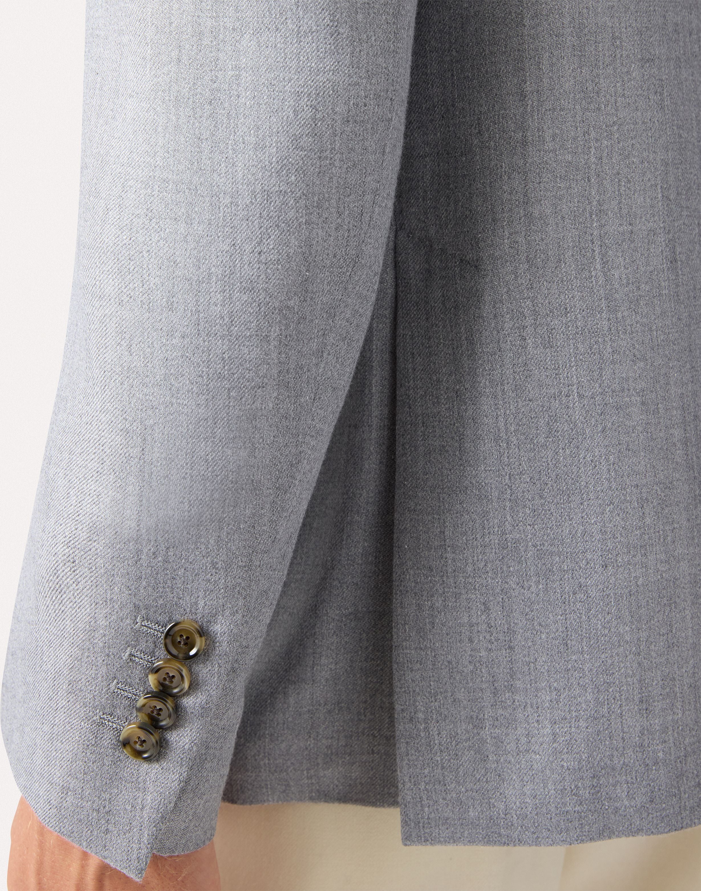 Grey single-breasted jacket in wool, cashmere, and silk GREY Lardini 3