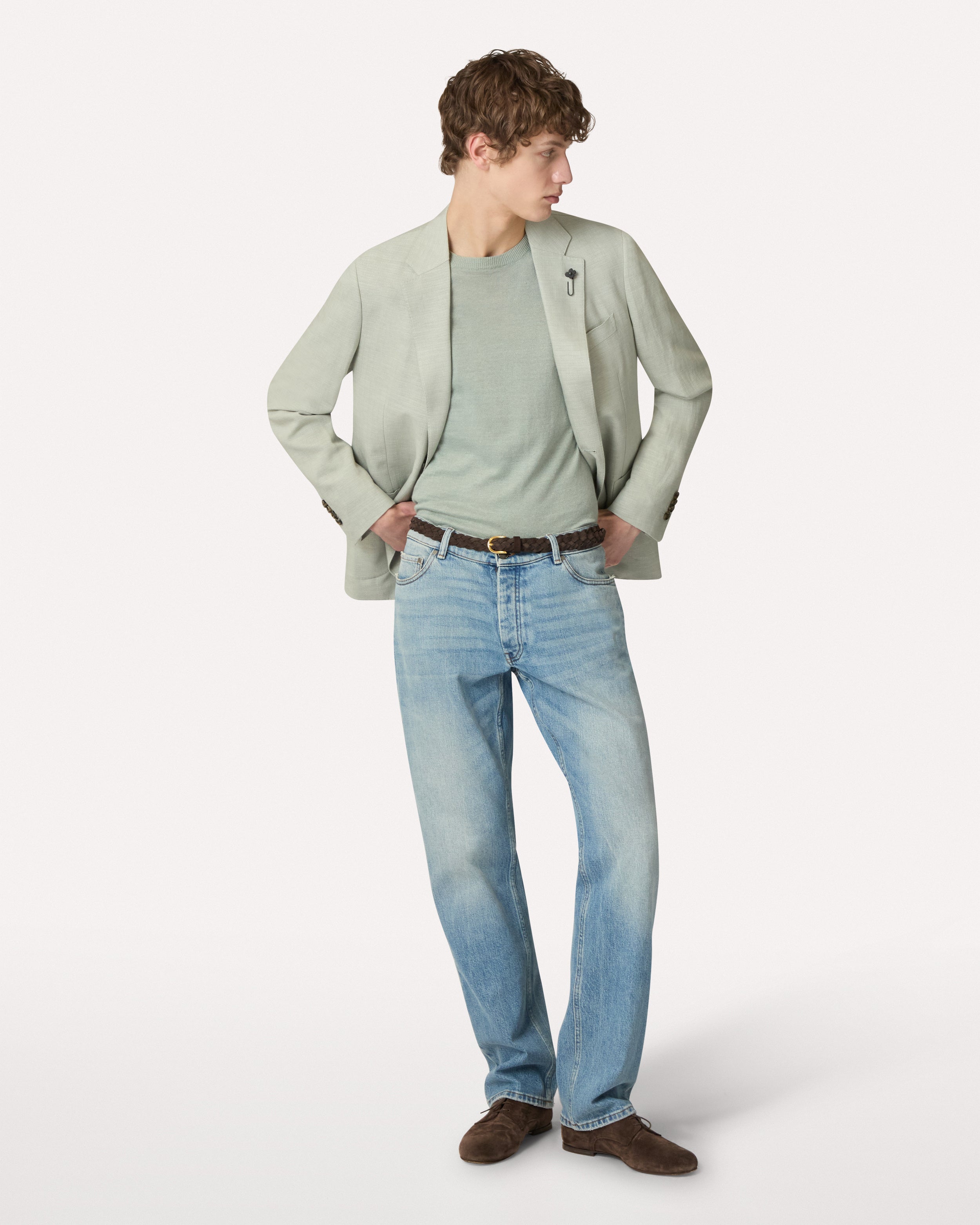 Giacca monopetto salvia SAGE GREEN Lardini 2