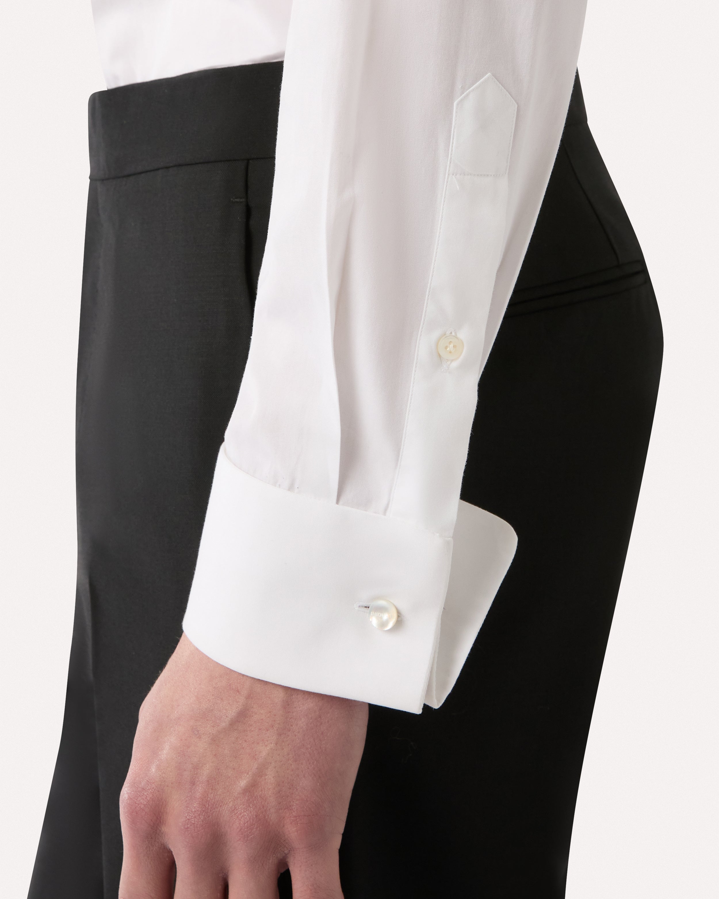 White cotton poplin shirt WHITE Lardini 3