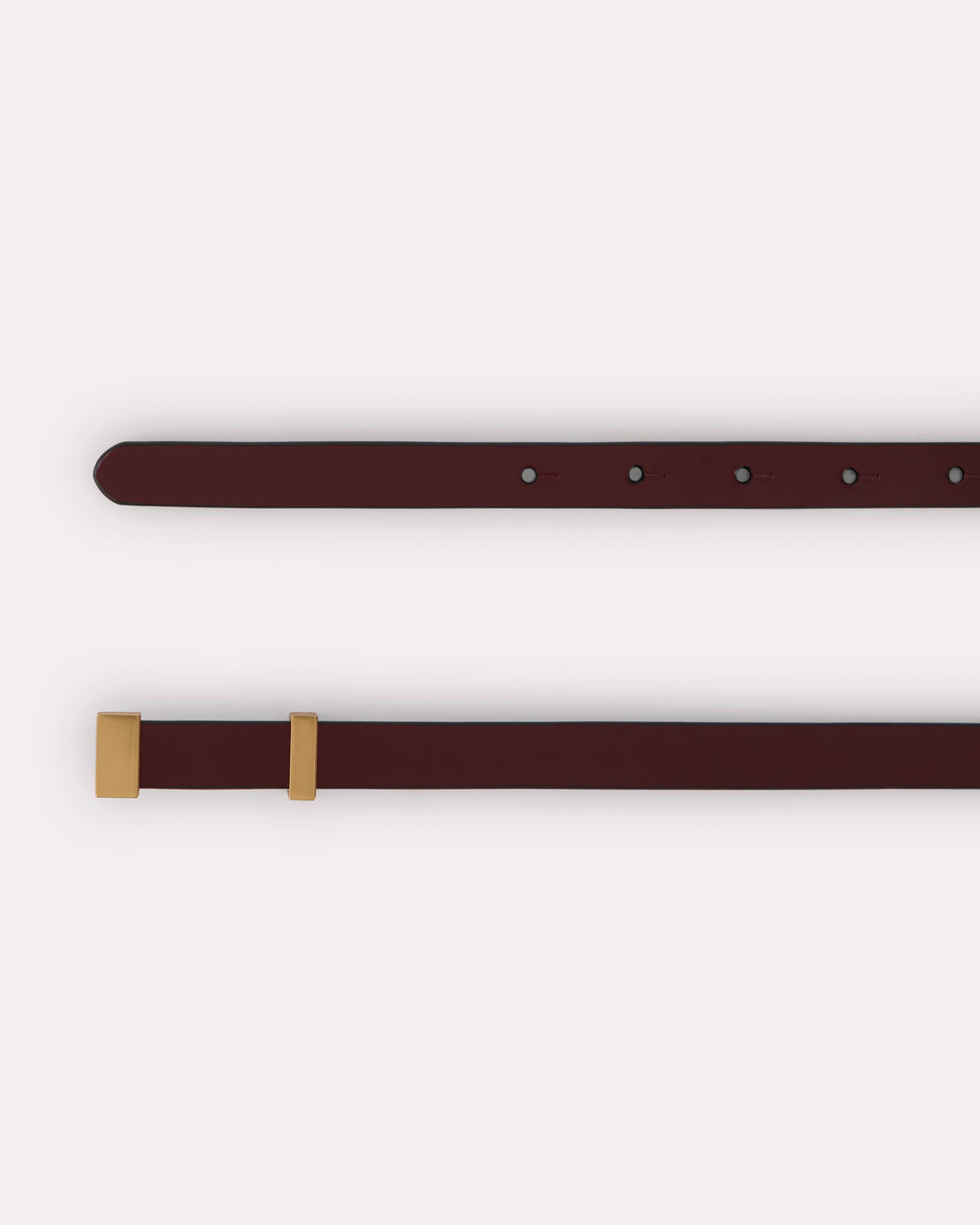 Brown leather belt BROWN Lardini 2
