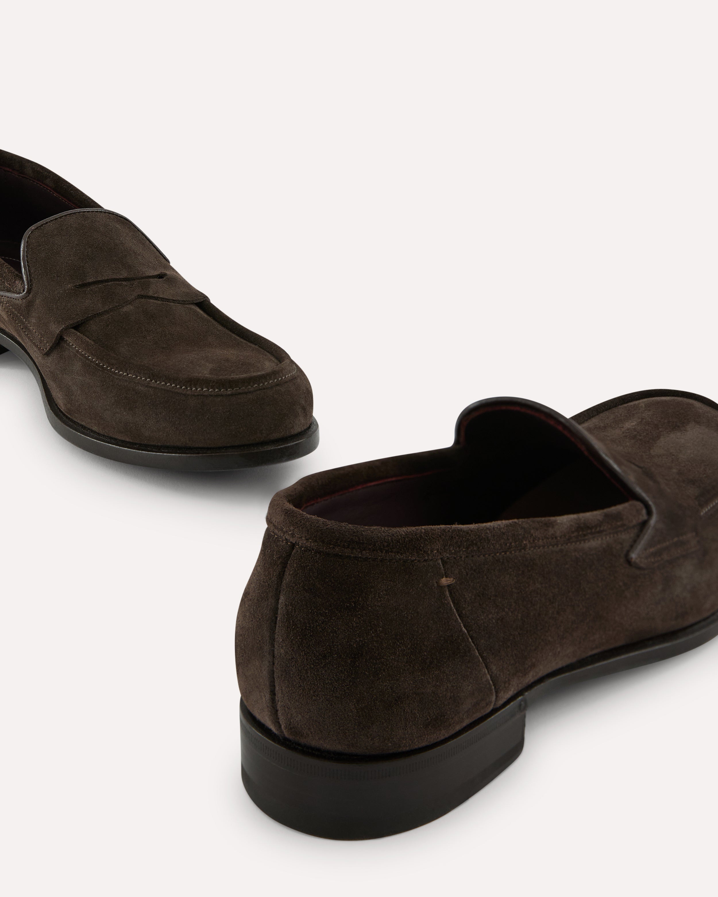 Brown calfskin leather loafers BROWN Lardini 5