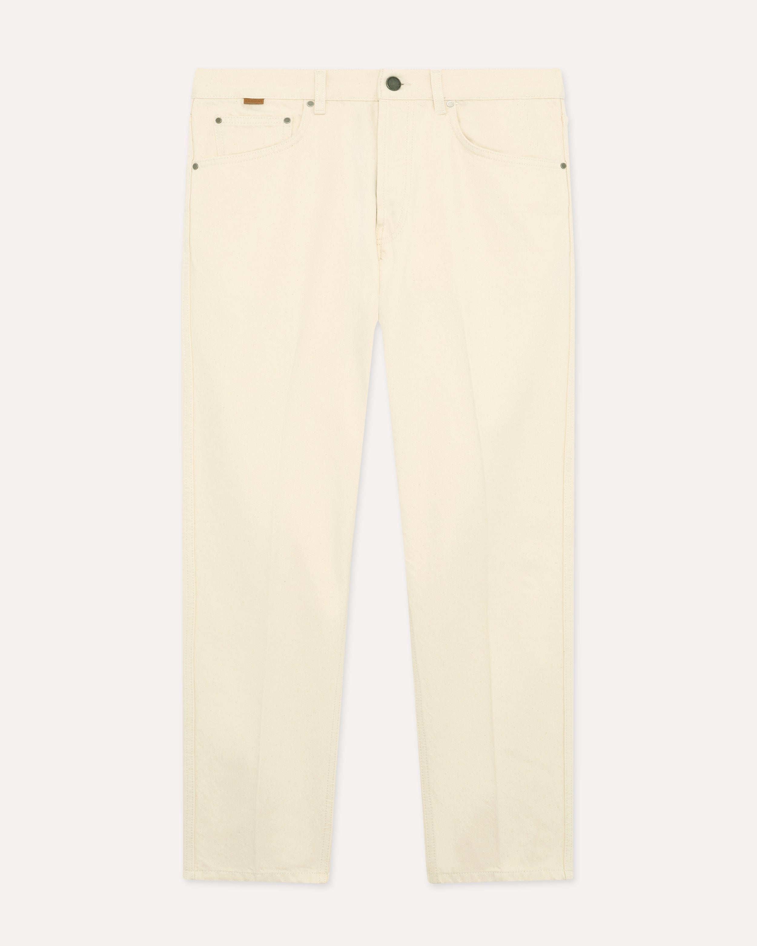 Cremefarbene Denim-Jeans mit sauberem Saum CREAM Lardini 1