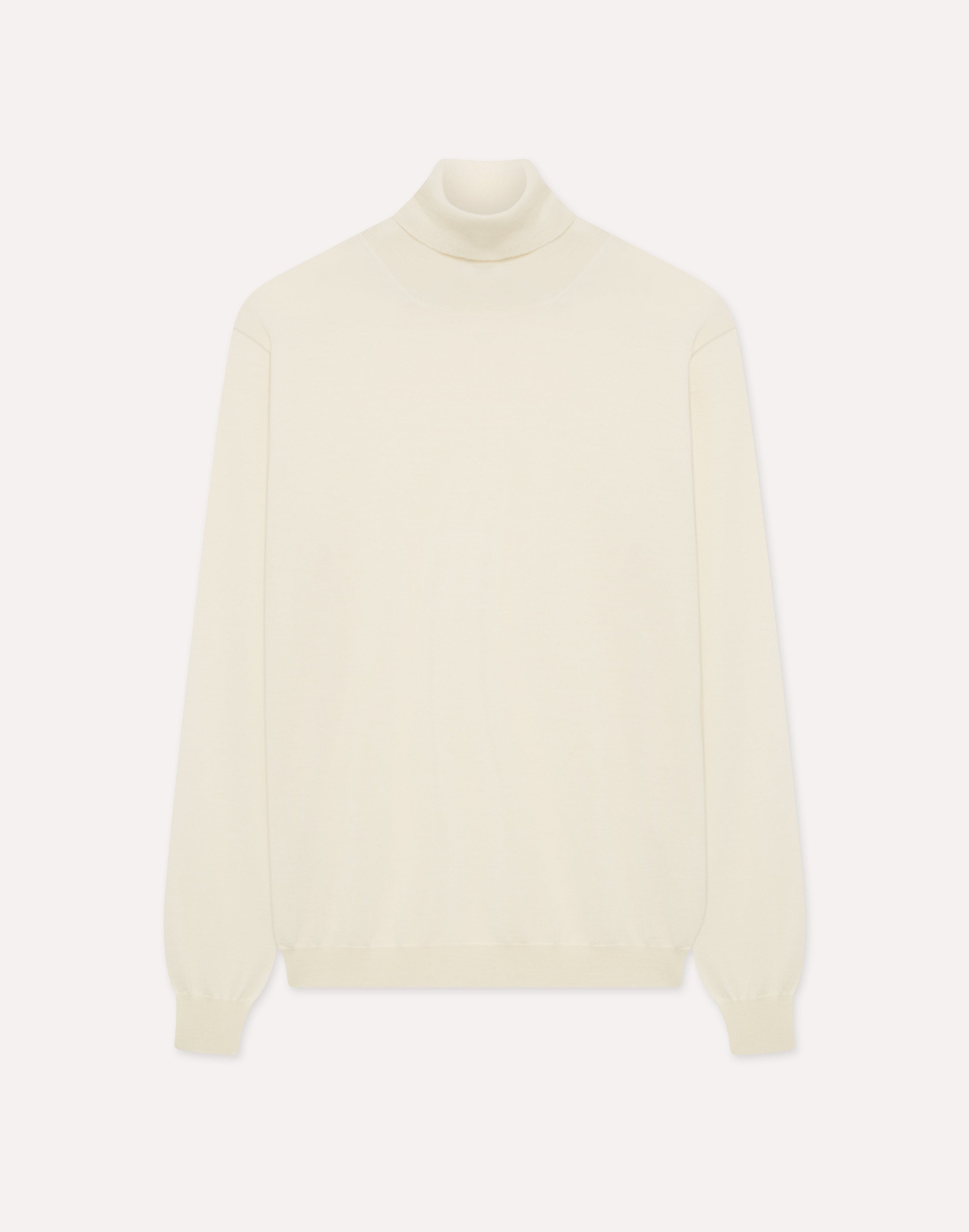 Cream superfine merino wool turtleneck CREAM Lardini 1