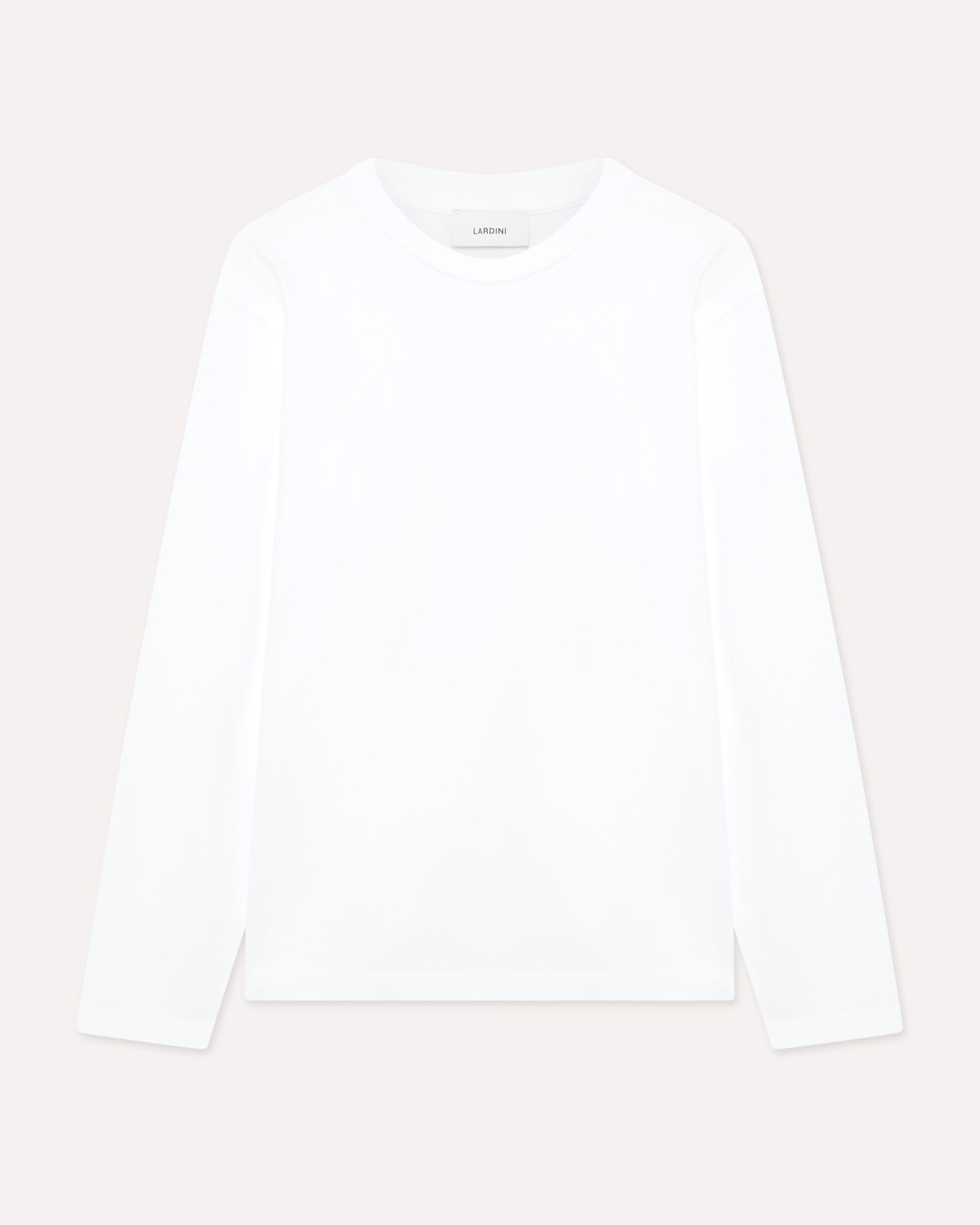 White long-sleeve cotton jersey T-shirt WHITE Lardini