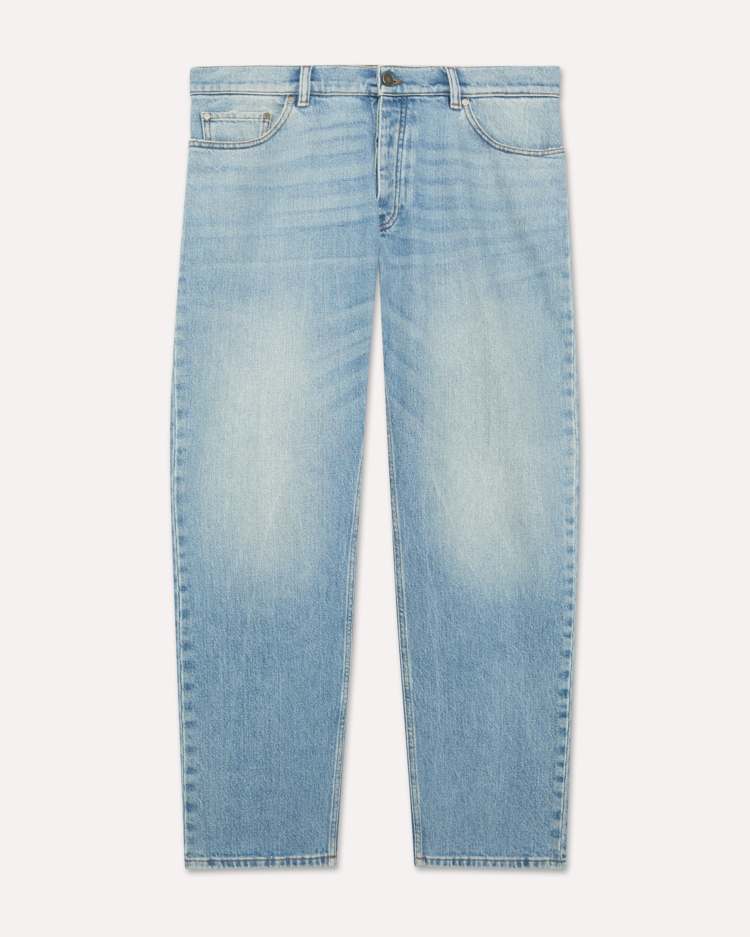 Blue comfort-fit jeans in stretch denim BLUE Lardini 1