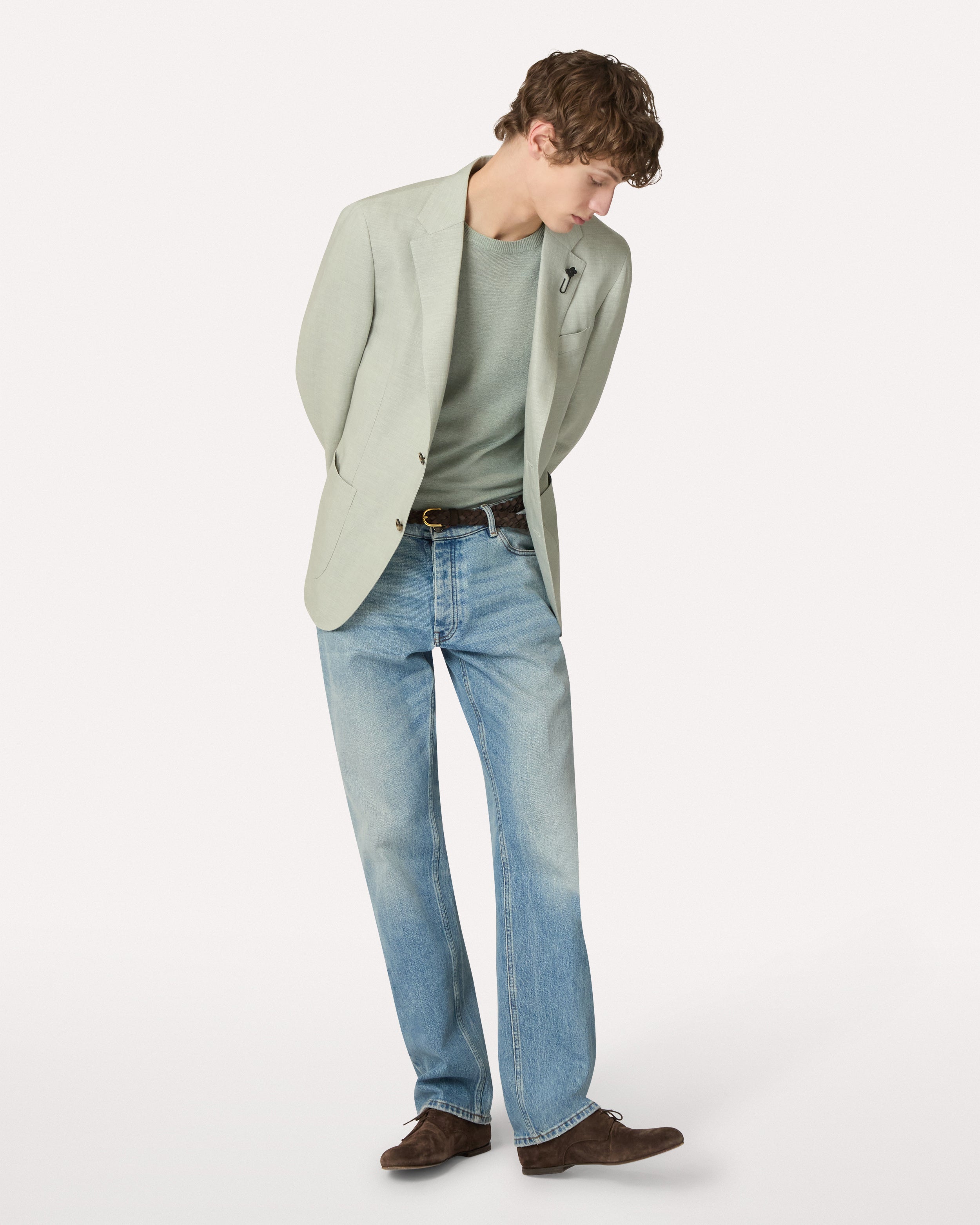 Blue comfort-fit jeans in stretch denim BLUE Lardini 2