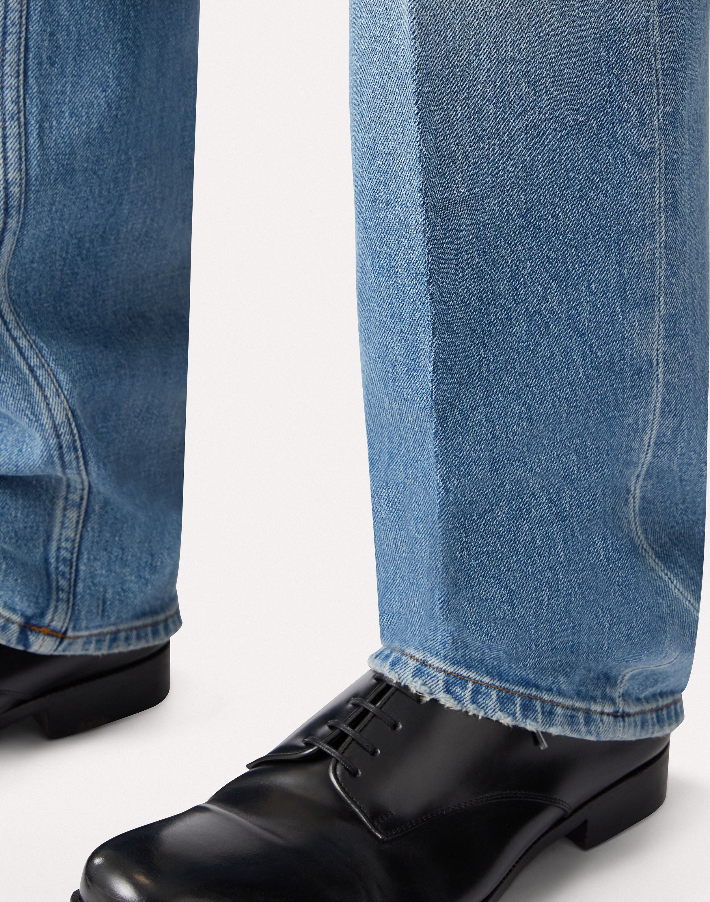 Jean bleu coupe comfort en denim stretch BLUE Lardini 3
