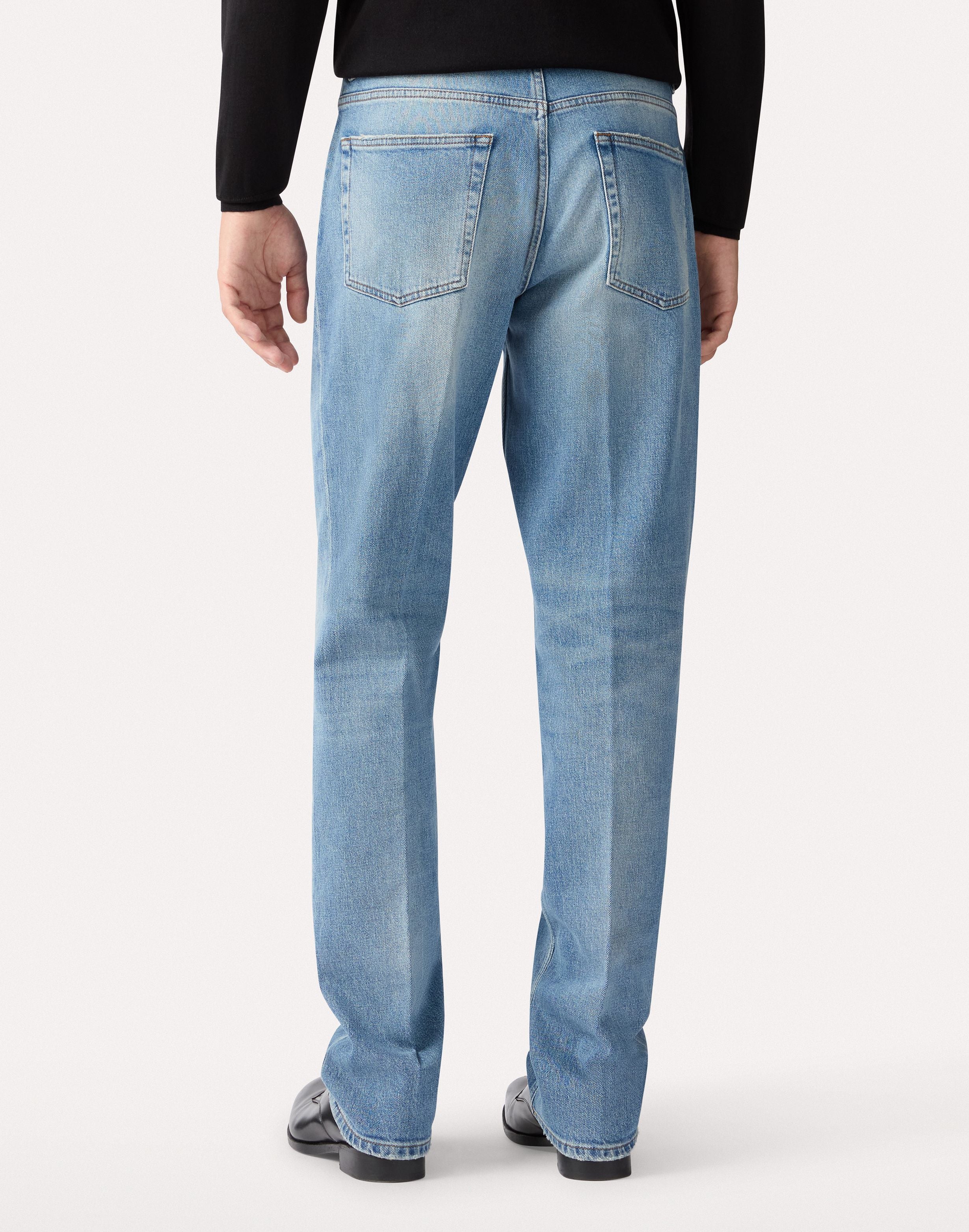 Jean bleu coupe comfort en denim stretch BLUE Lardini 5