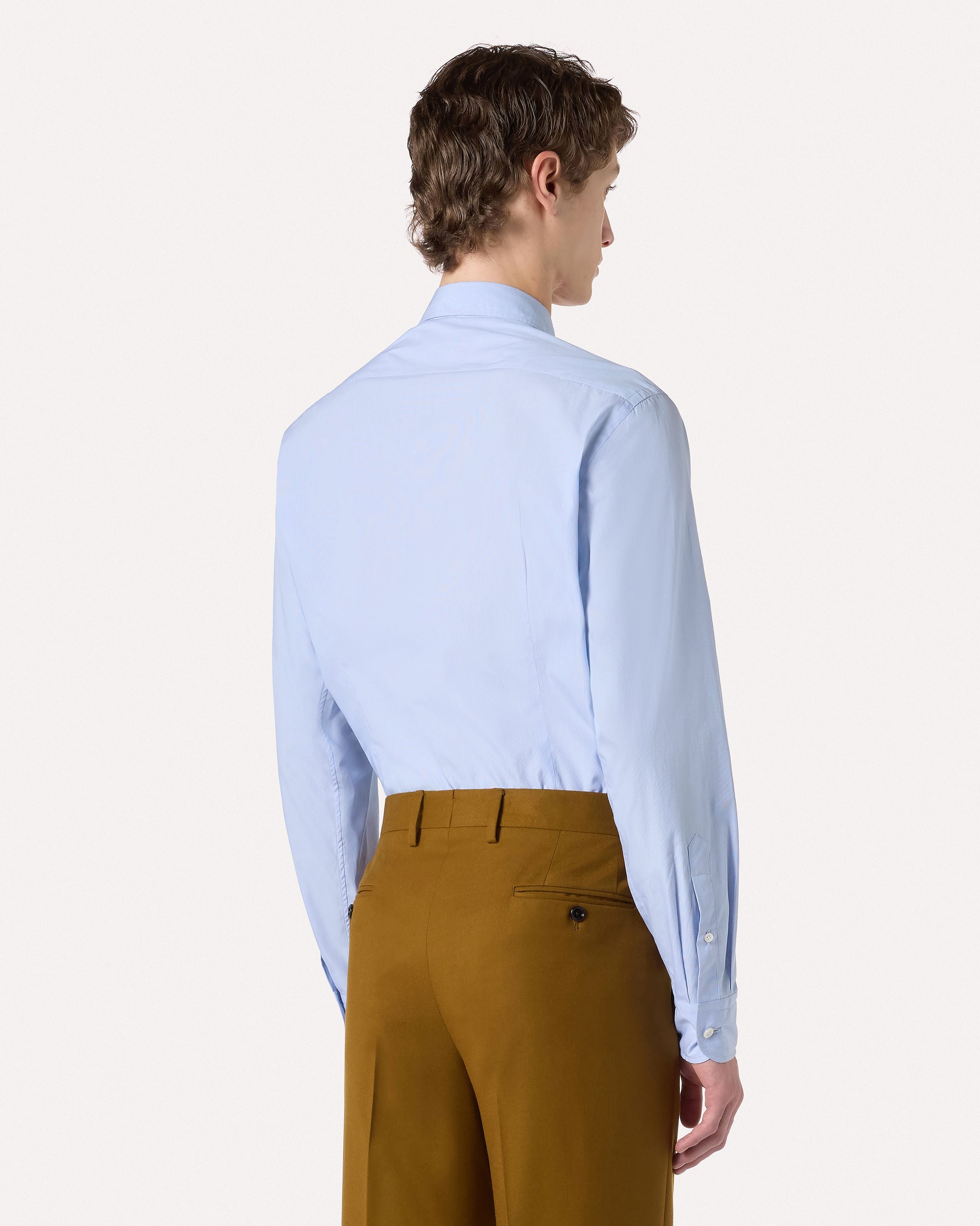 Light blue cotton poplin shirt SKY BLUE Lardini 5