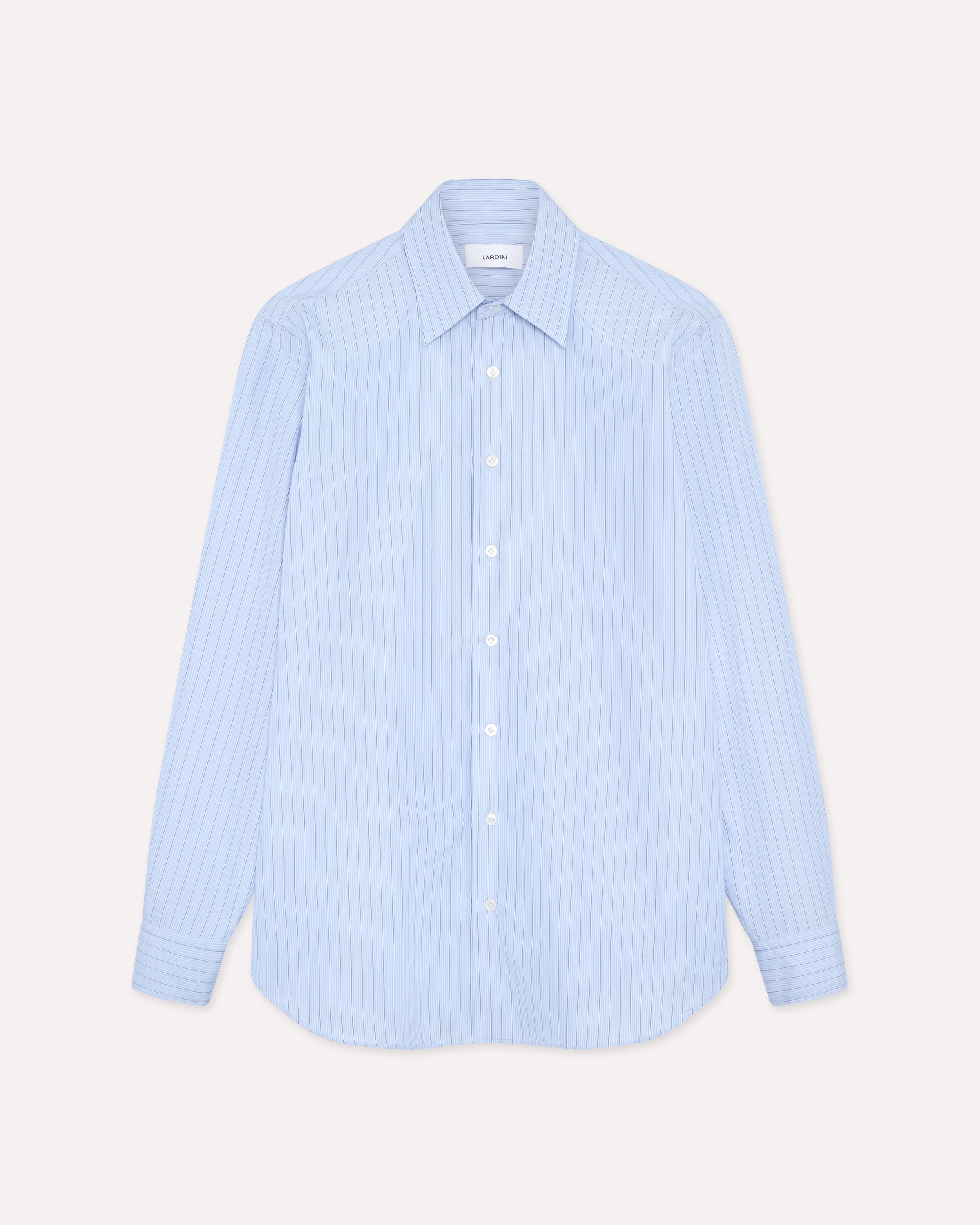 Light blue cotton poplin shirt LIGHT BLUE Lardini 1
