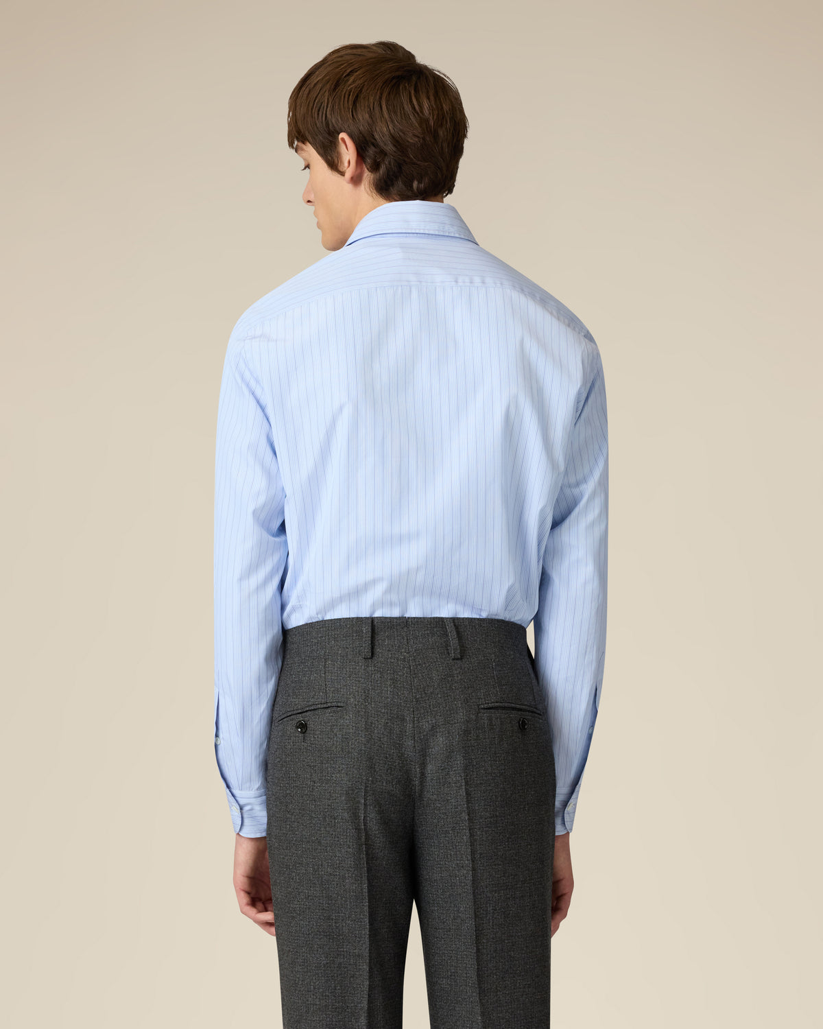 Light blue cotton poplin shirt LIGHT BLUE Lardini 5