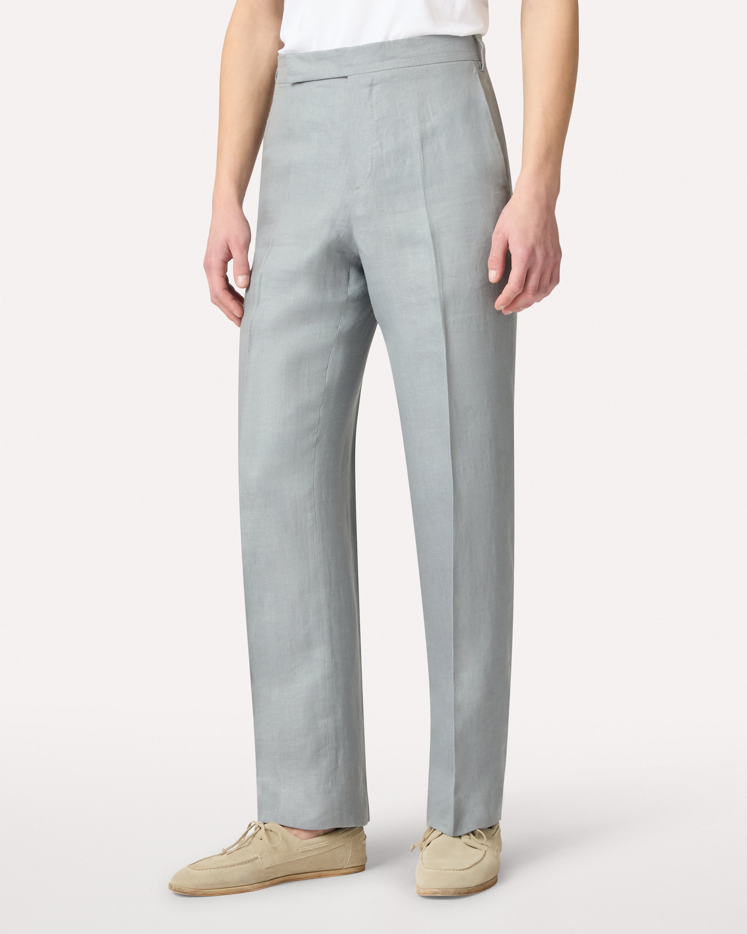 Pantalone grigio in twill GREY Lardini 3
