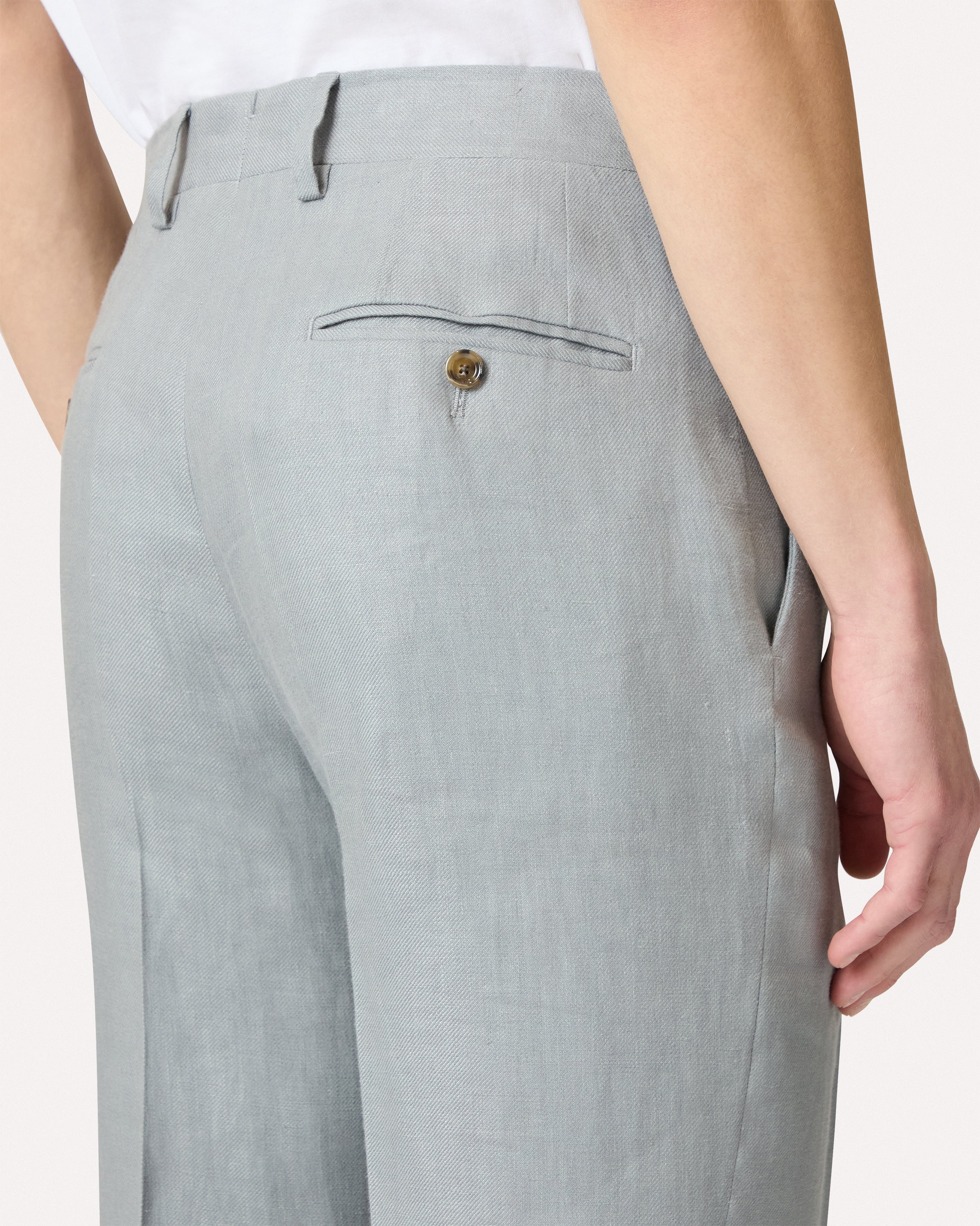 Pantalone grigio in twill GREY Lardini 4