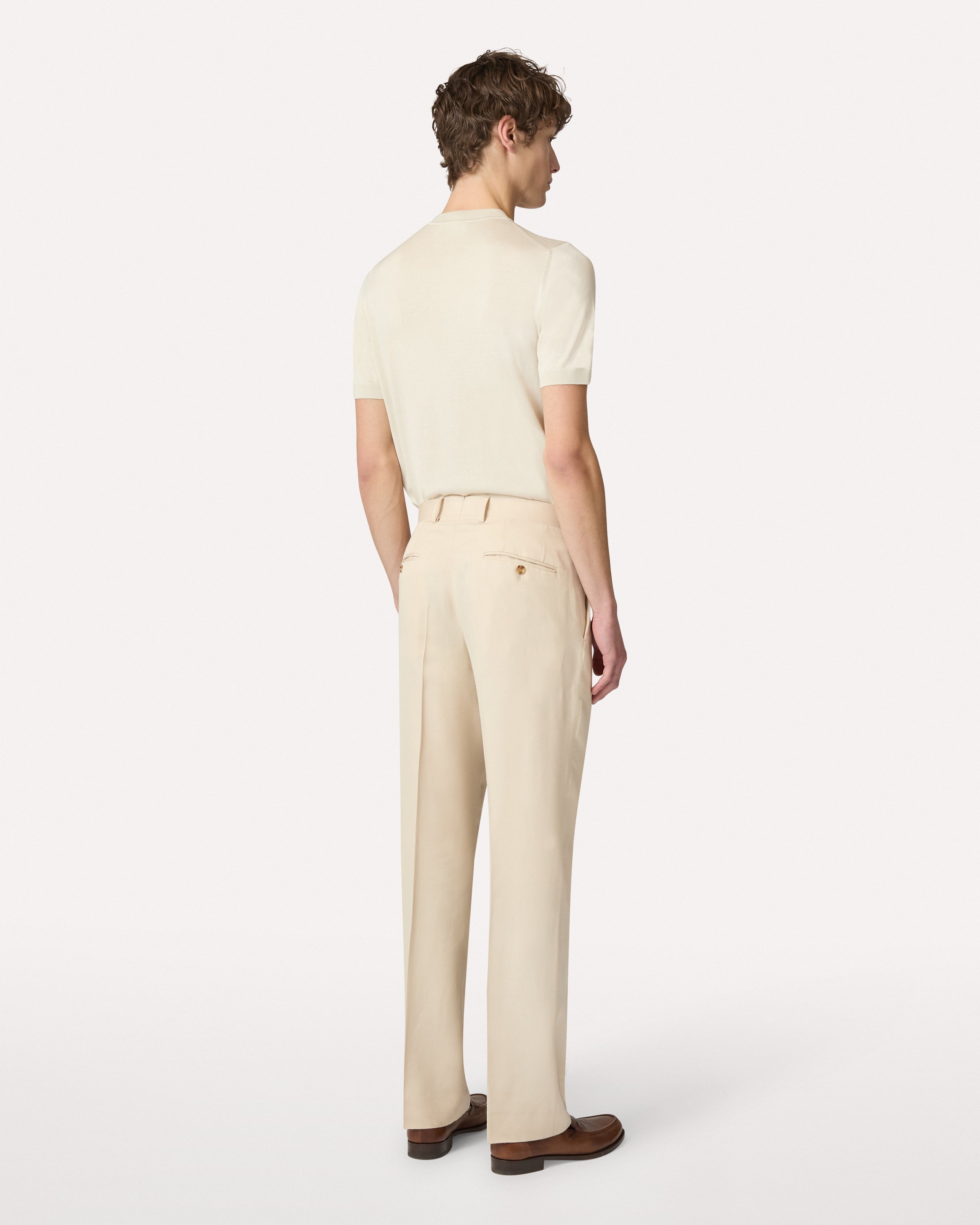 Beige EcoVero Trousers BEIGE Lardini 5